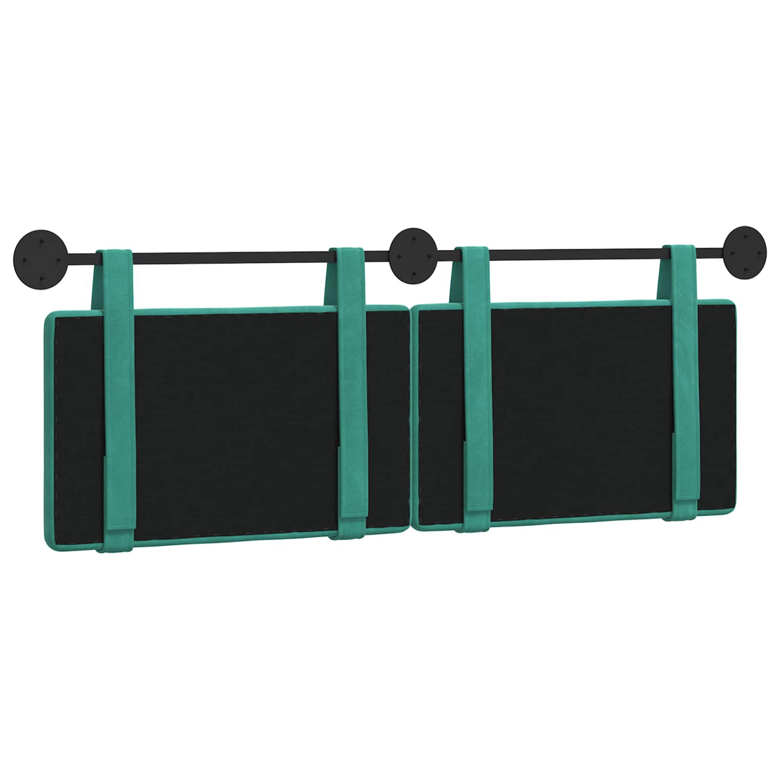 Hangend hoofdbord Turquoise Fluweel is nu te koop bij PeponiXL, paradijselijk wonen!