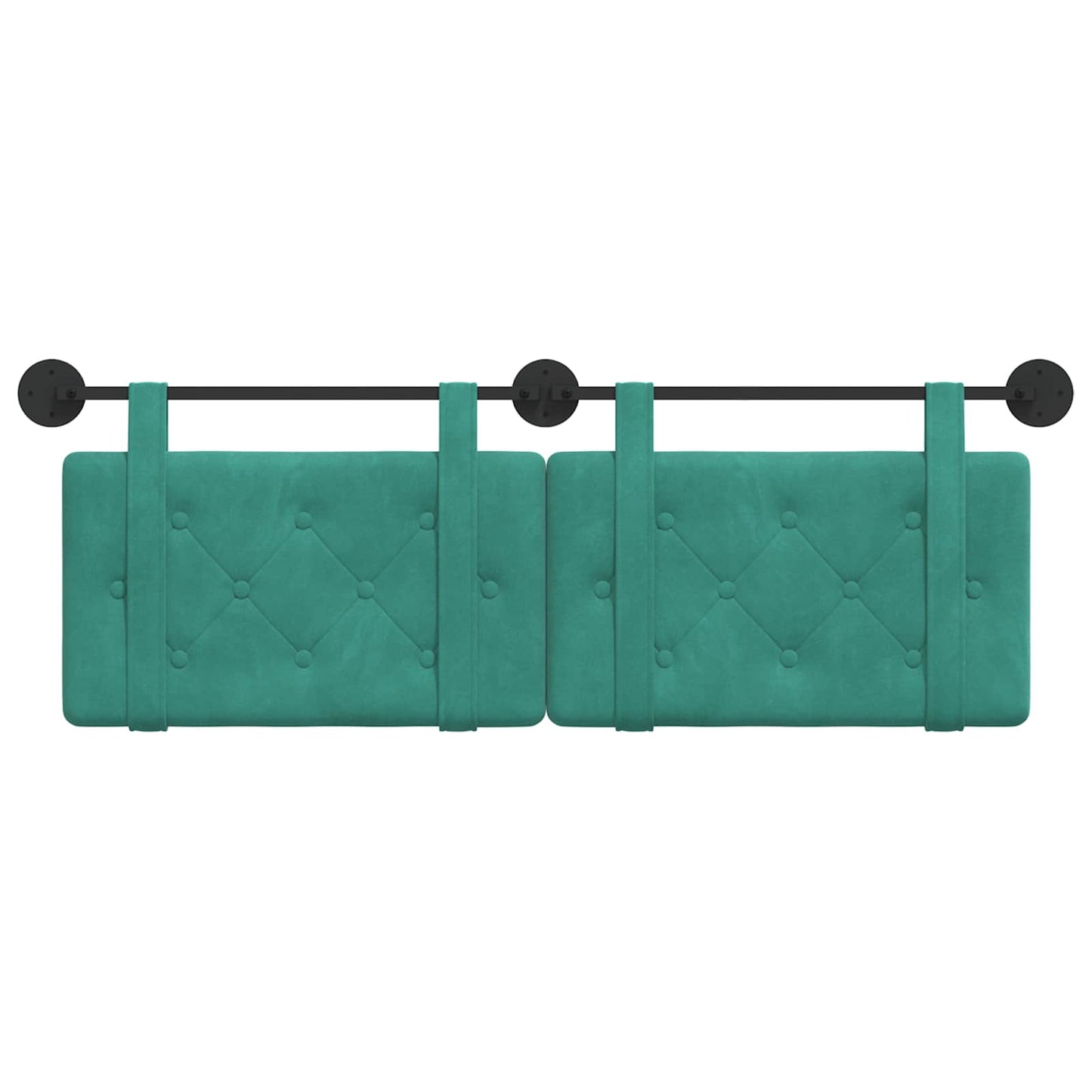 Hangend hoofdbord Turquoise Fluweel is nu te koop bij PeponiXL, paradijselijk wonen!