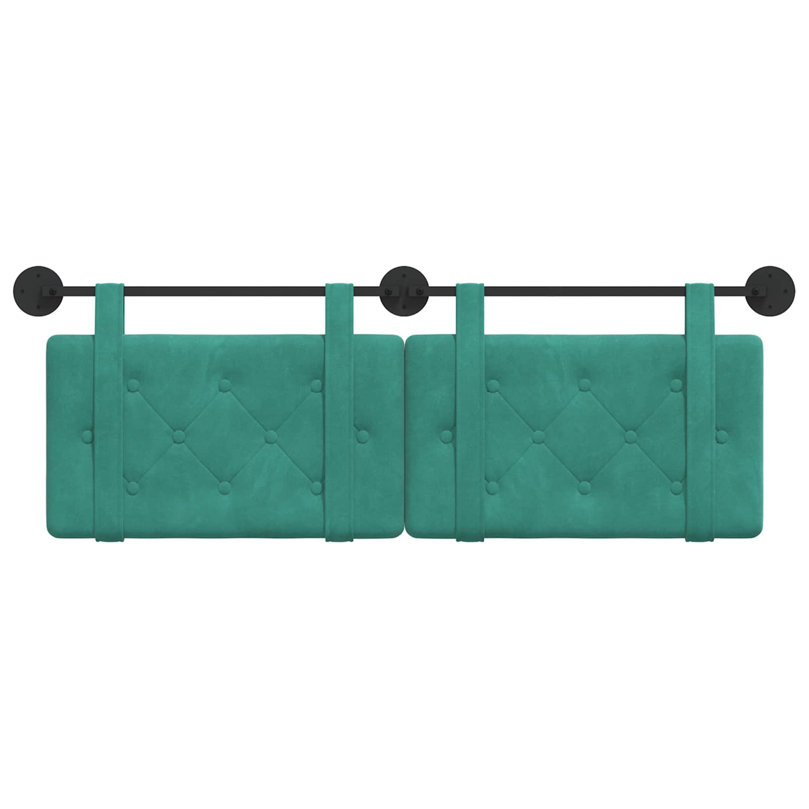 Hangend hoofdbord Turquoise Fluweel is nu te koop bij PeponiXL, paradijselijk wonen!