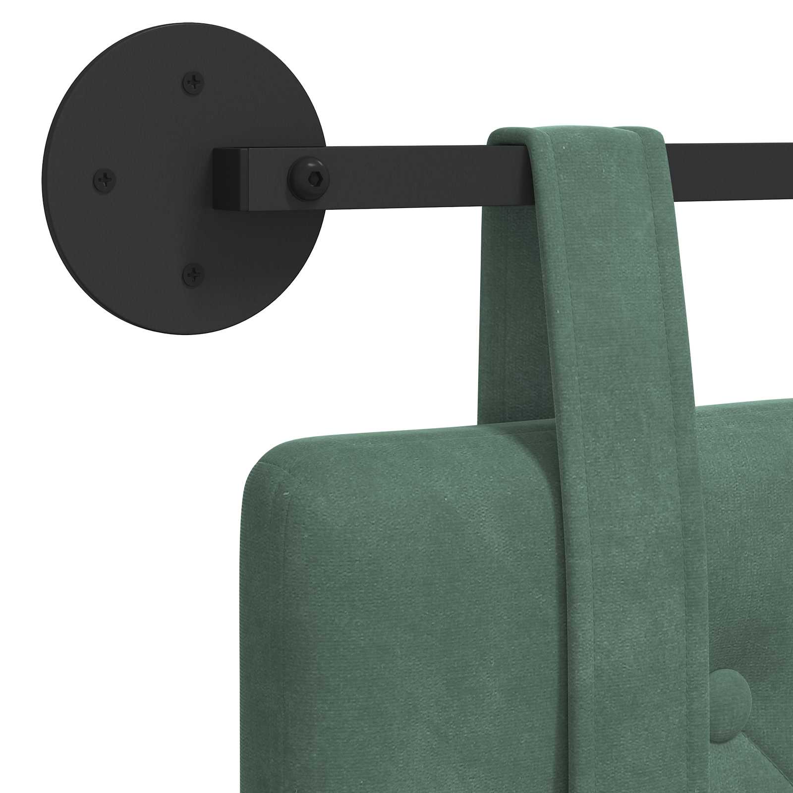 Hangend hoofdbord Zeegroen Fluweel is nu te koop bij PeponiXL, paradijselijk wonen!