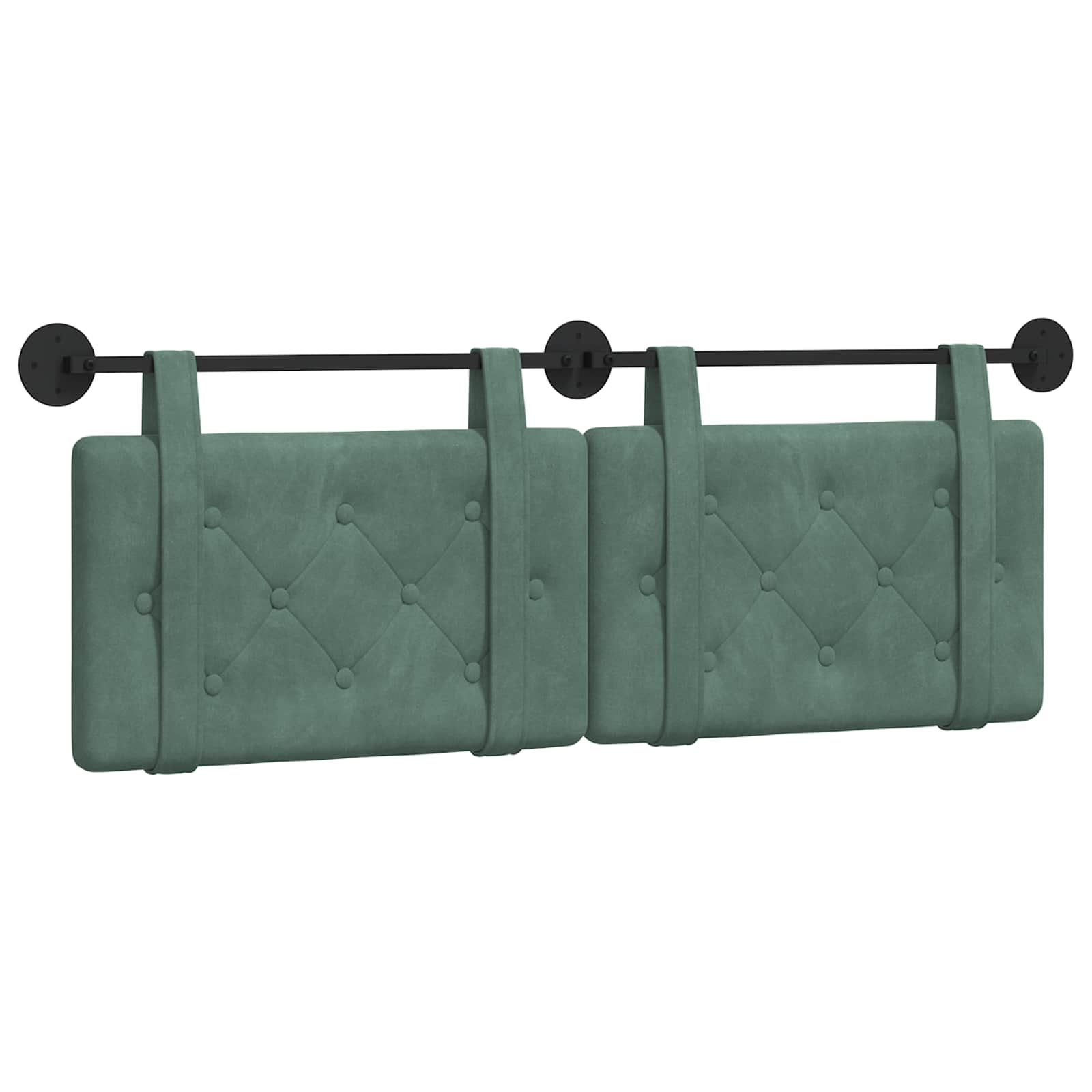 Hangend hoofdbord Zeegroen Fluweel is nu te koop bij PeponiXL, paradijselijk wonen!
