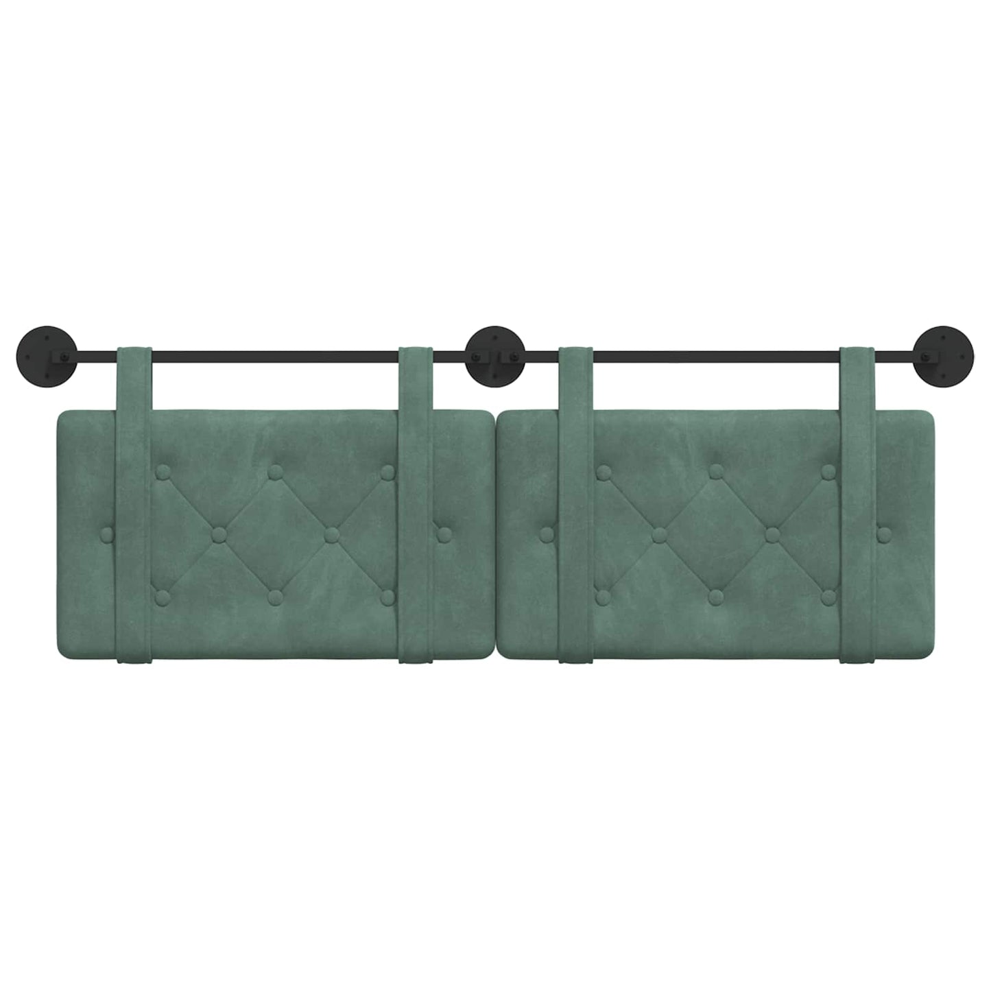 Hangend hoofdbord Zeegroen Fluweel is nu te koop bij PeponiXL, paradijselijk wonen!
