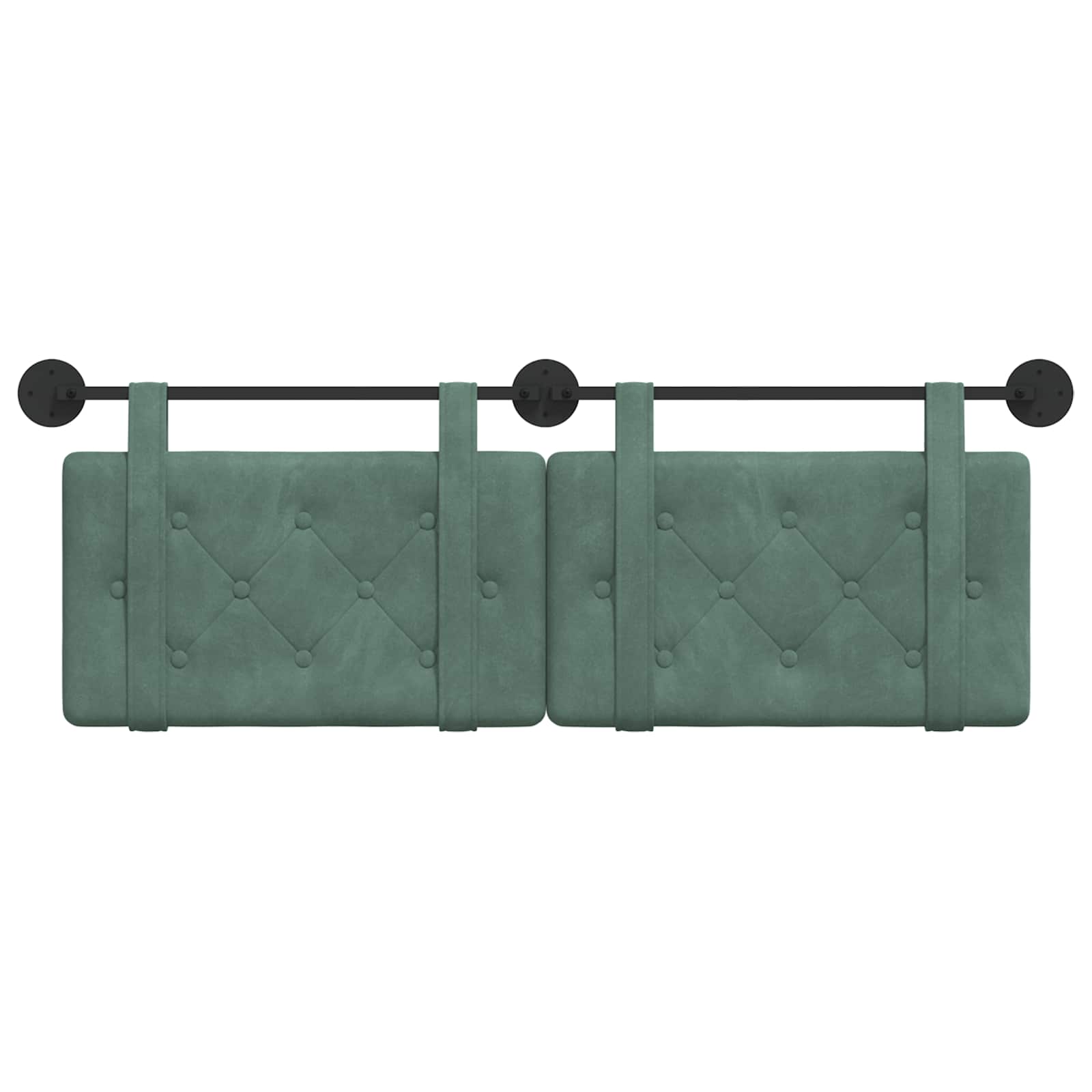 Hangend hoofdbord Zeegroen Fluweel is nu te koop bij PeponiXL, paradijselijk wonen!