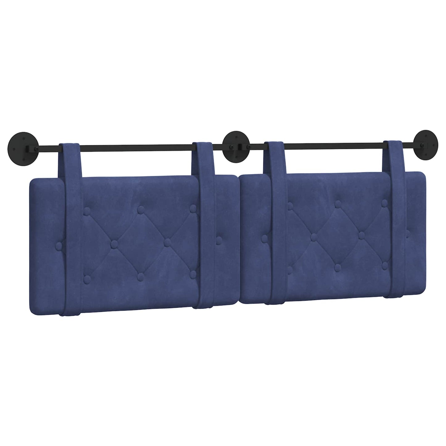 Hangend hoofdbord Politieblauw Fluweel is nu te koop bij PeponiXL, paradijselijk wonen!