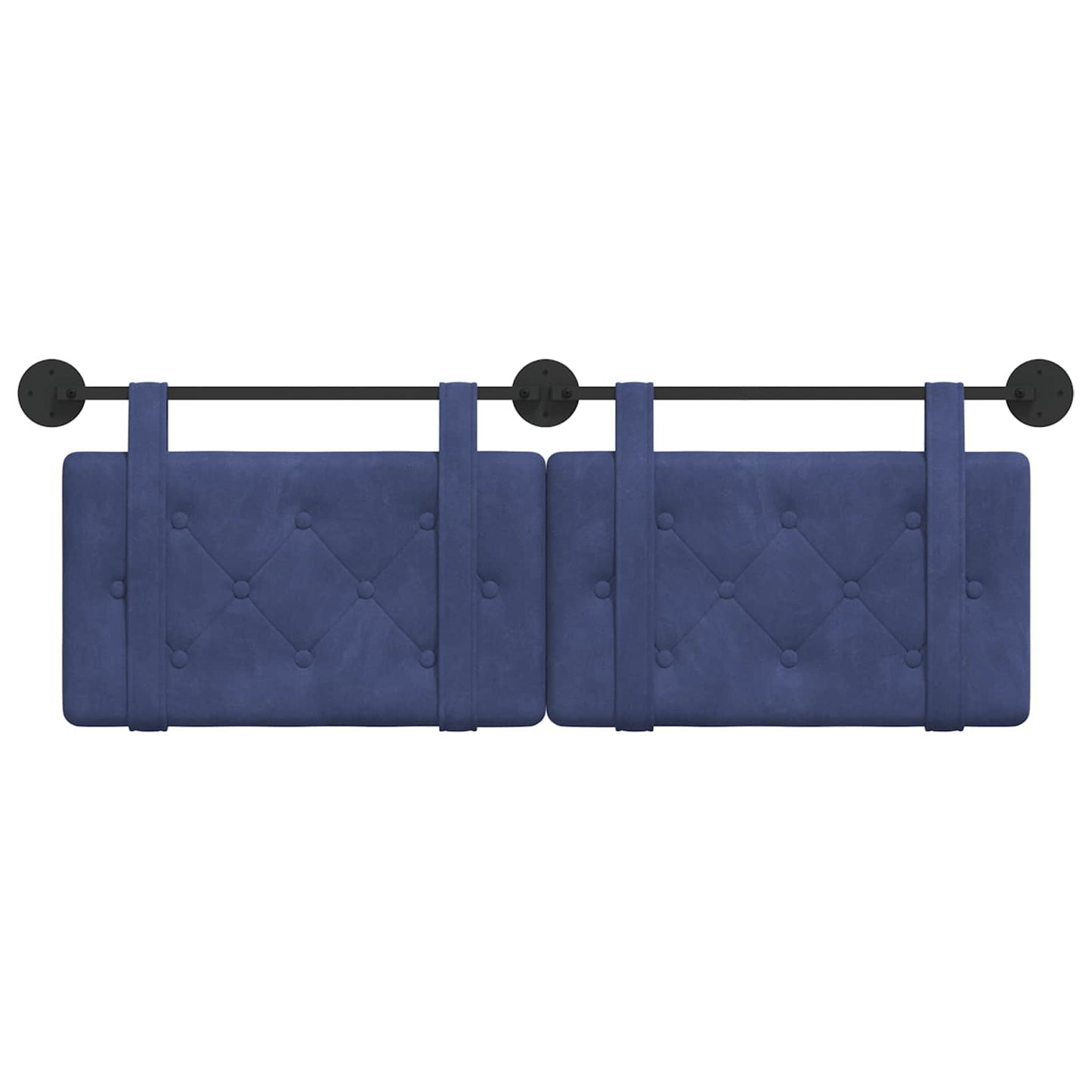Hangend hoofdbord Politieblauw Fluweel is nu te koop bij PeponiXL, paradijselijk wonen!