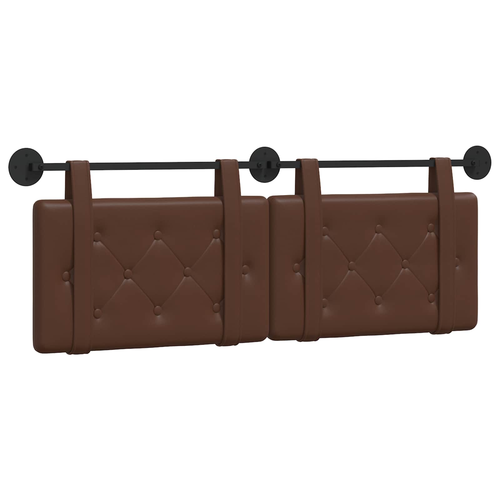Hangend hoofdbord Bruin Kunstleer is nu te koop bij PeponiXL, paradijselijk wonen!