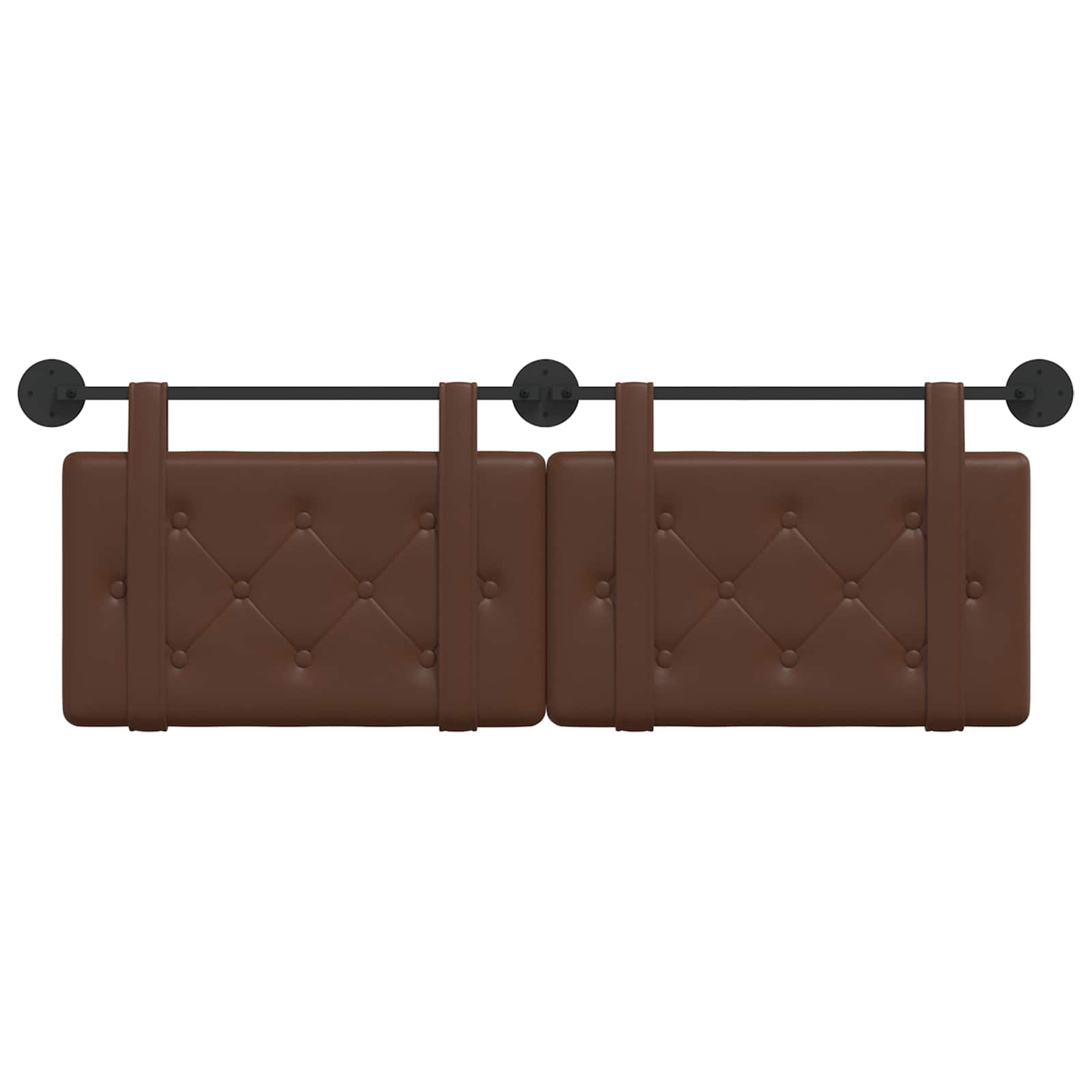 Hangend hoofdbord Bruin Kunstleer is nu te koop bij PeponiXL, paradijselijk wonen!