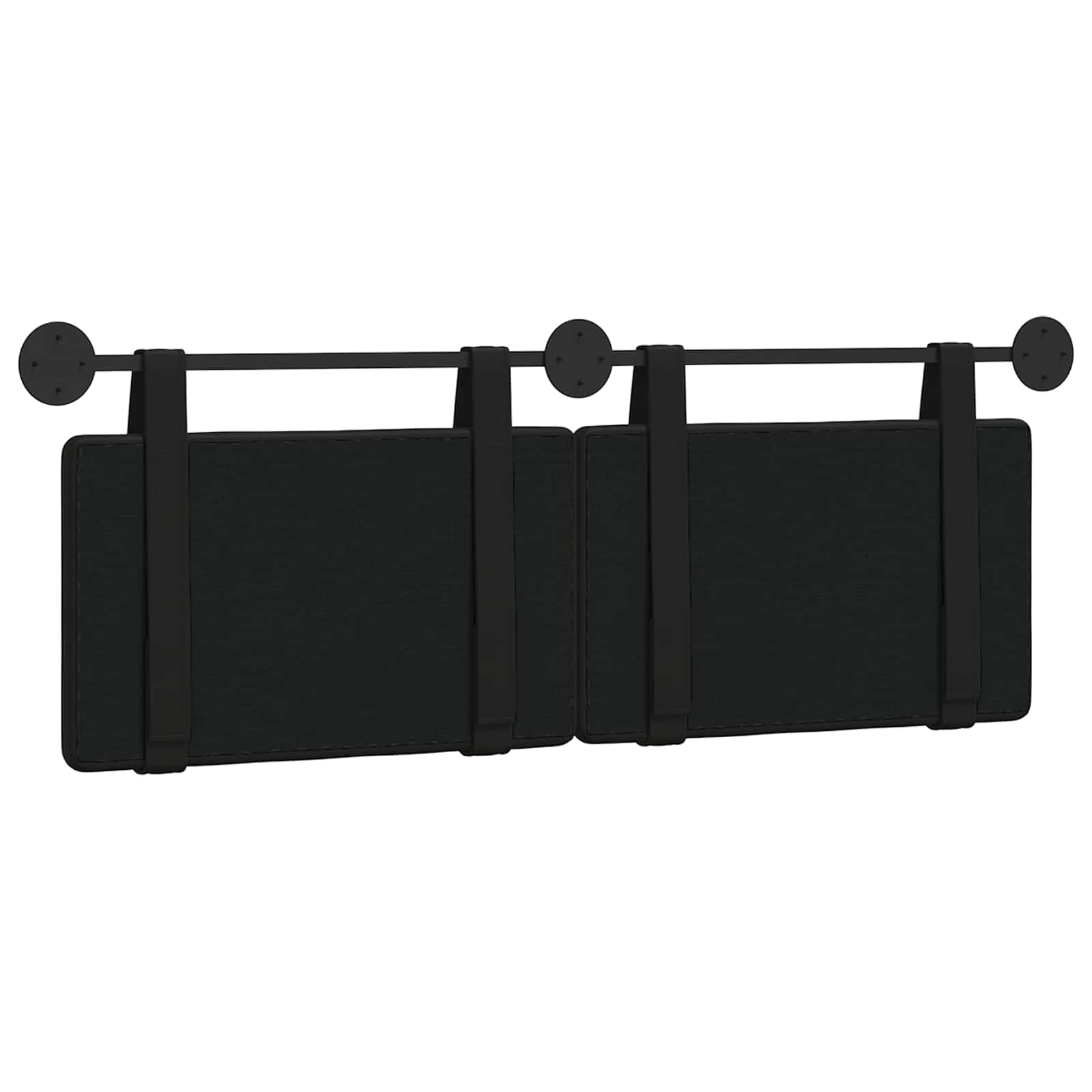 Hangend hoofdbord Zwart Kunstleer is nu te koop bij PeponiXL, paradijselijk wonen!