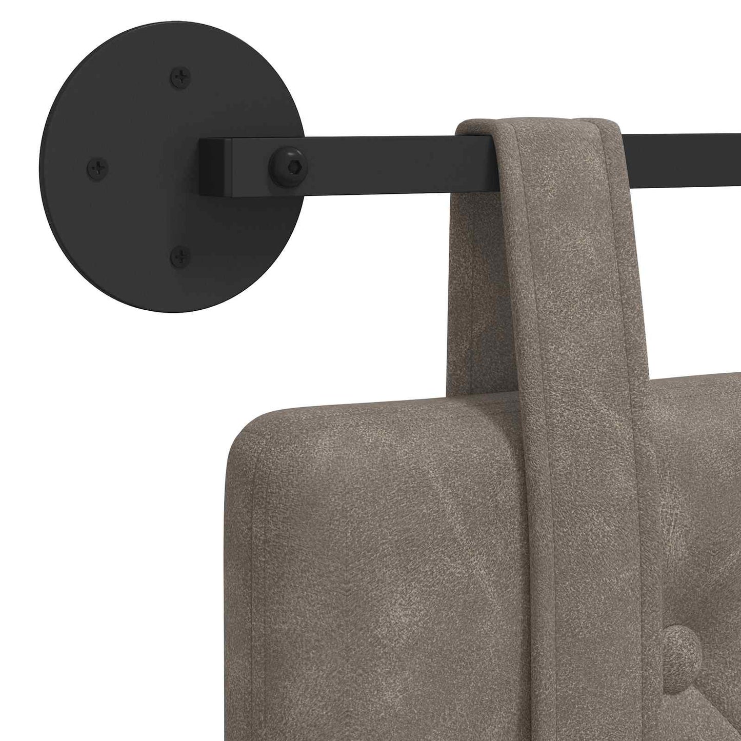 Hangend hoofdbord Grijs Antiek PU is nu te koop bij PeponiXL, paradijselijk wonen!
