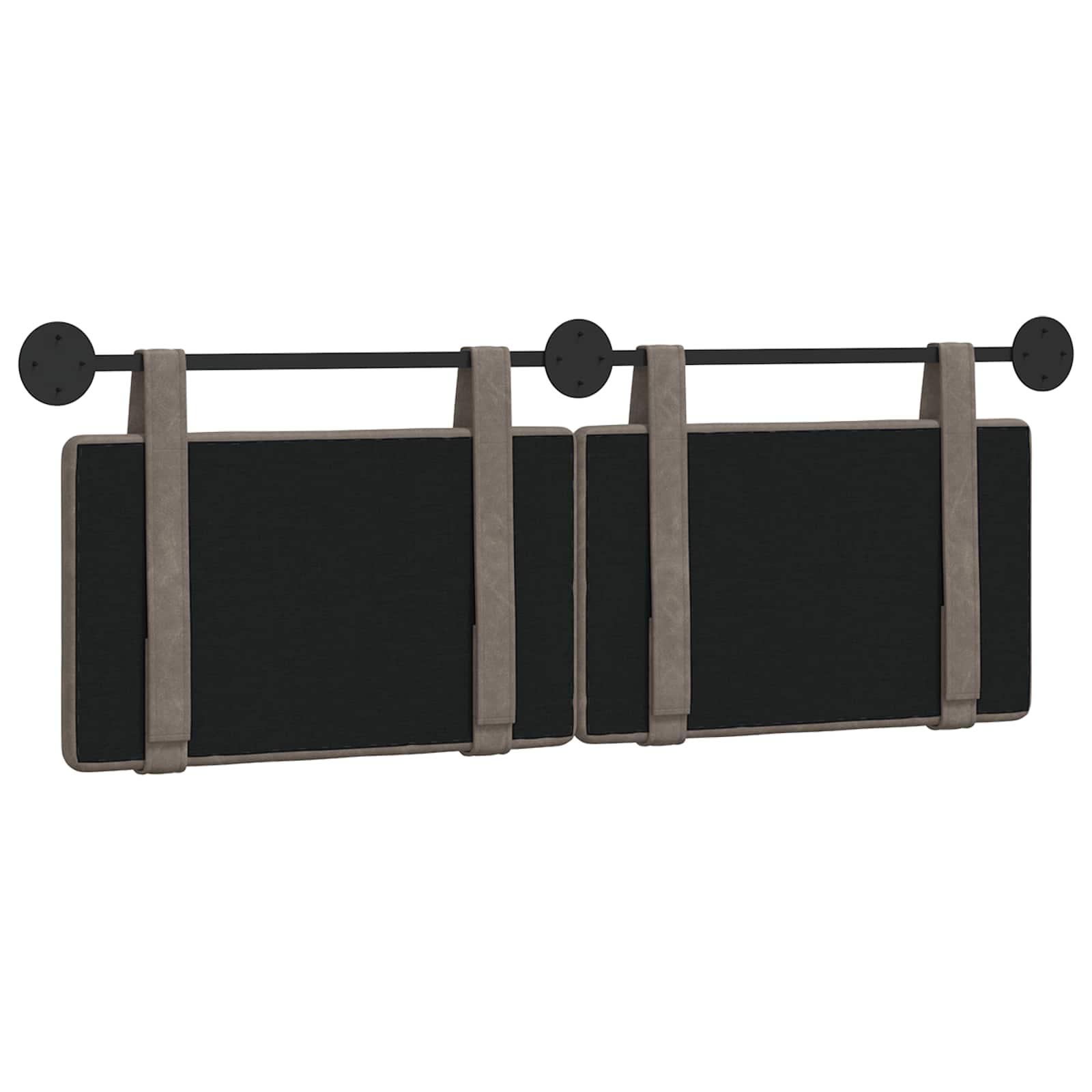 Hangend hoofdbord Grijs Antiek PU is nu te koop bij PeponiXL, paradijselijk wonen!