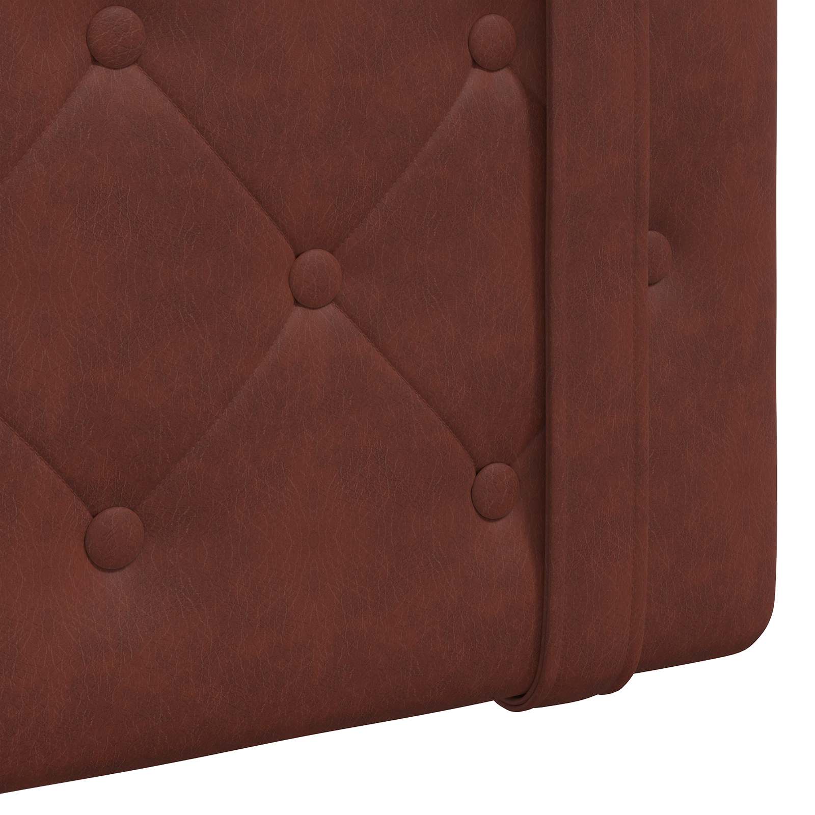 Hangend hoofdbord Glanzend Bruin Antiek PU is nu te koop bij PeponiXL, paradijselijk wonen!