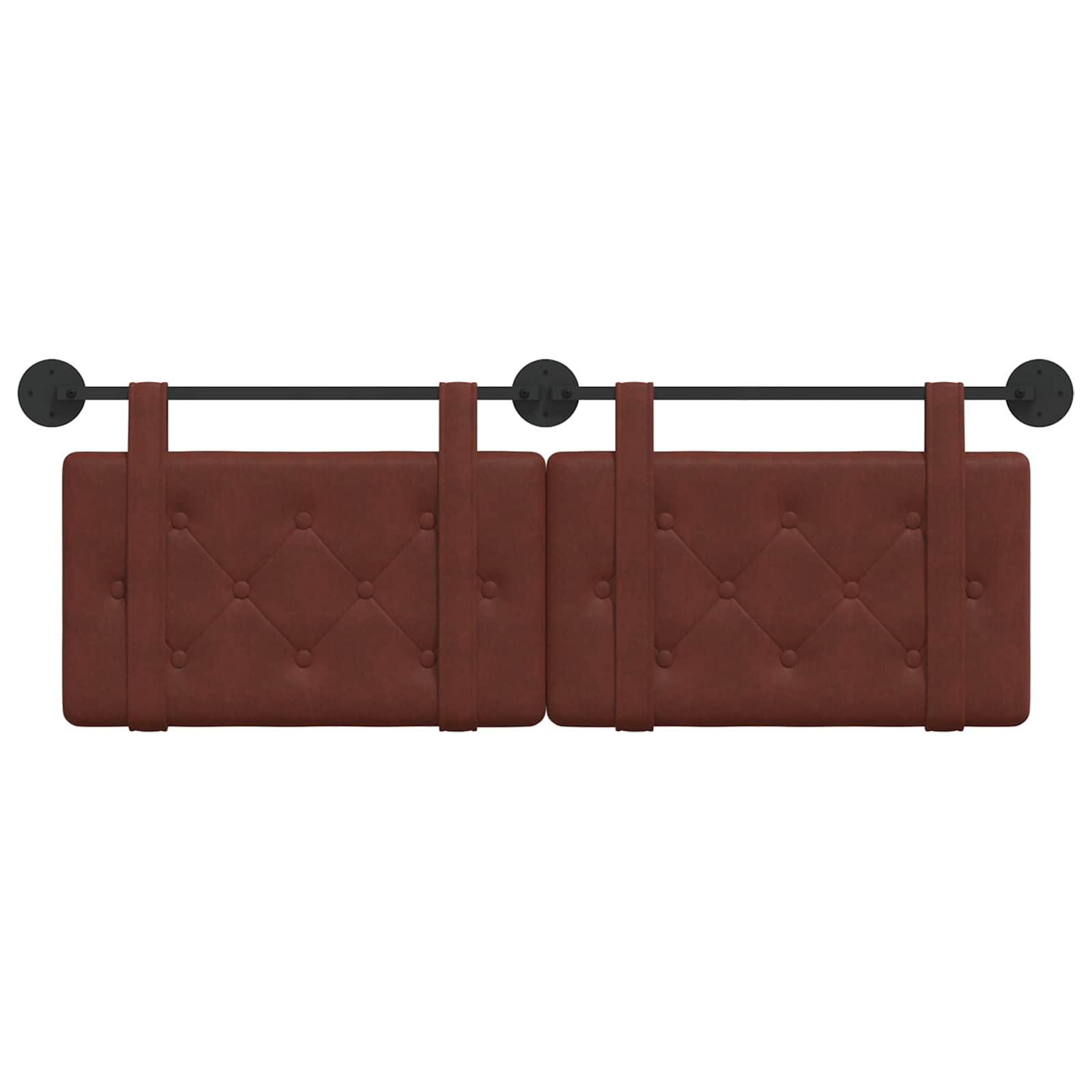Hangend hoofdbord Glanzend Bruin Antiek PU is nu te koop bij PeponiXL, paradijselijk wonen!