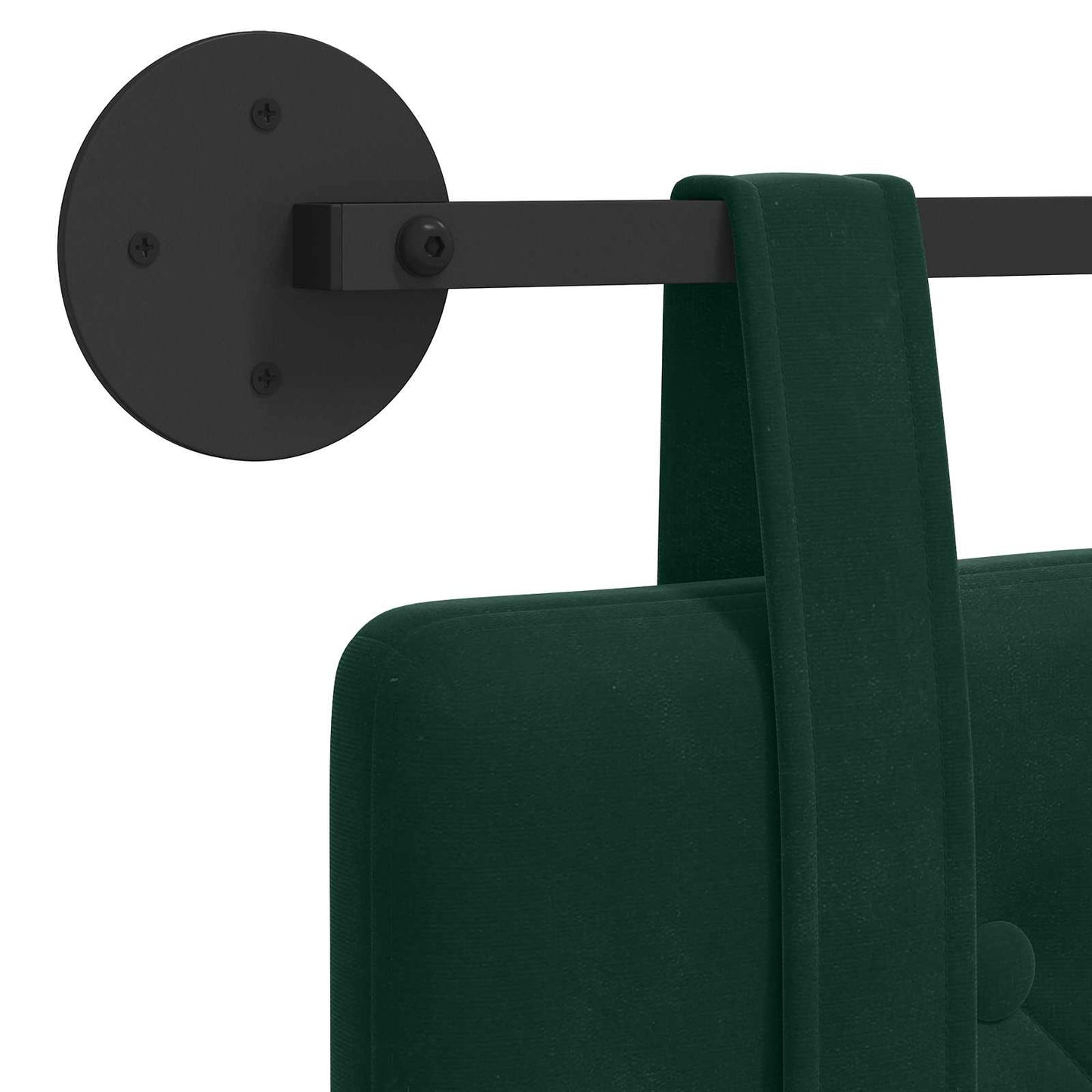 Hangend hoofdbord Donkergroen Fluweel is nu te koop bij PeponiXL, paradijselijk wonen!