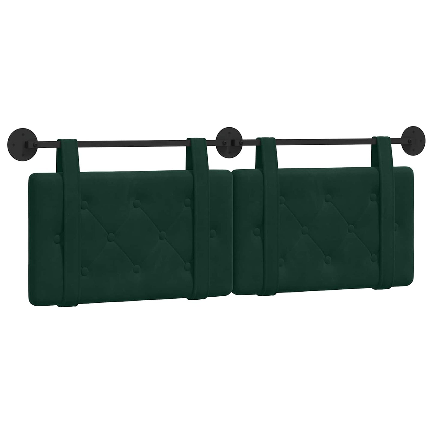 Hangend hoofdbord Donkergroen Fluweel is nu te koop bij PeponiXL, paradijselijk wonen!