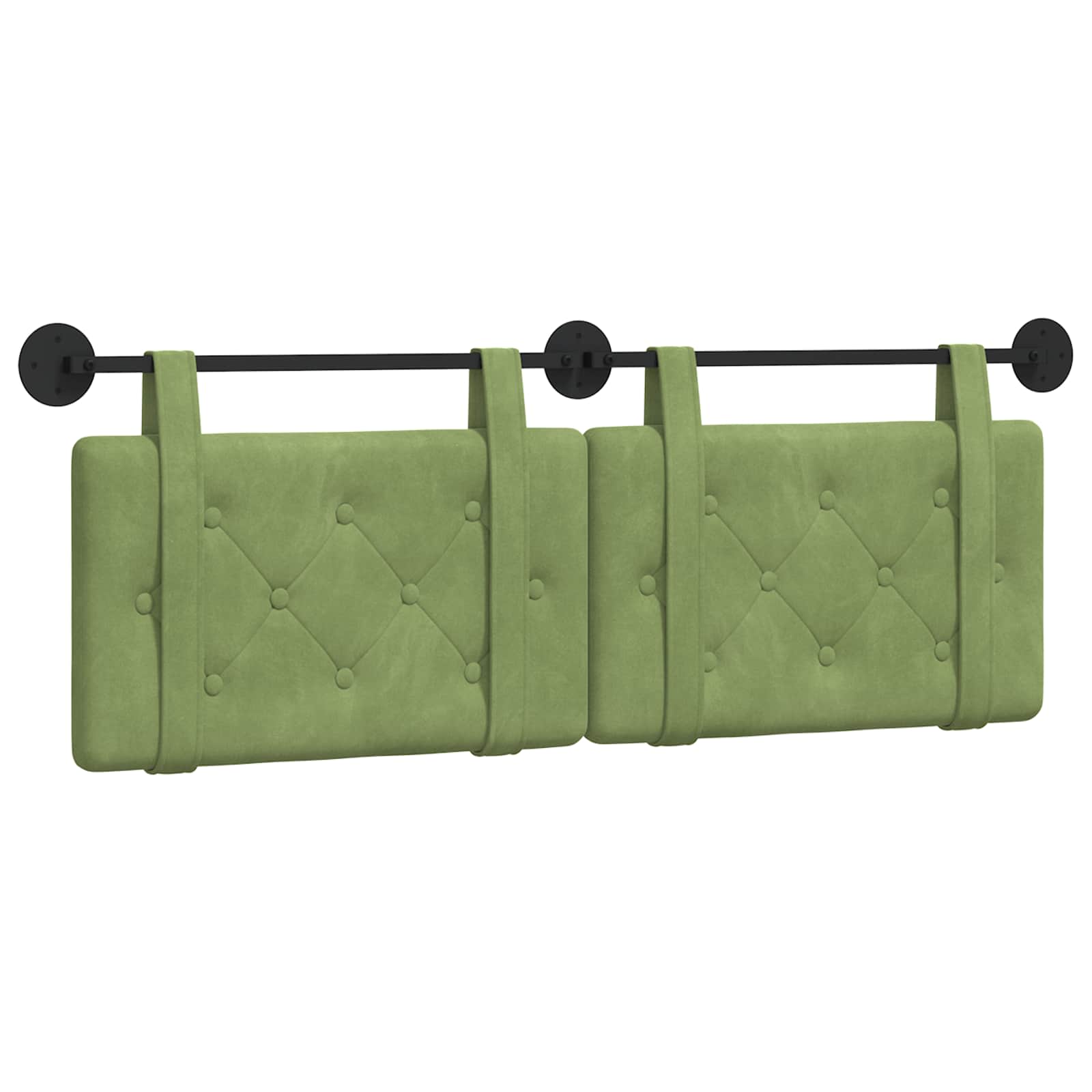 Hangend hoofdbord Lichtgroen Fluweel is nu te koop bij PeponiXL, paradijselijk wonen!
