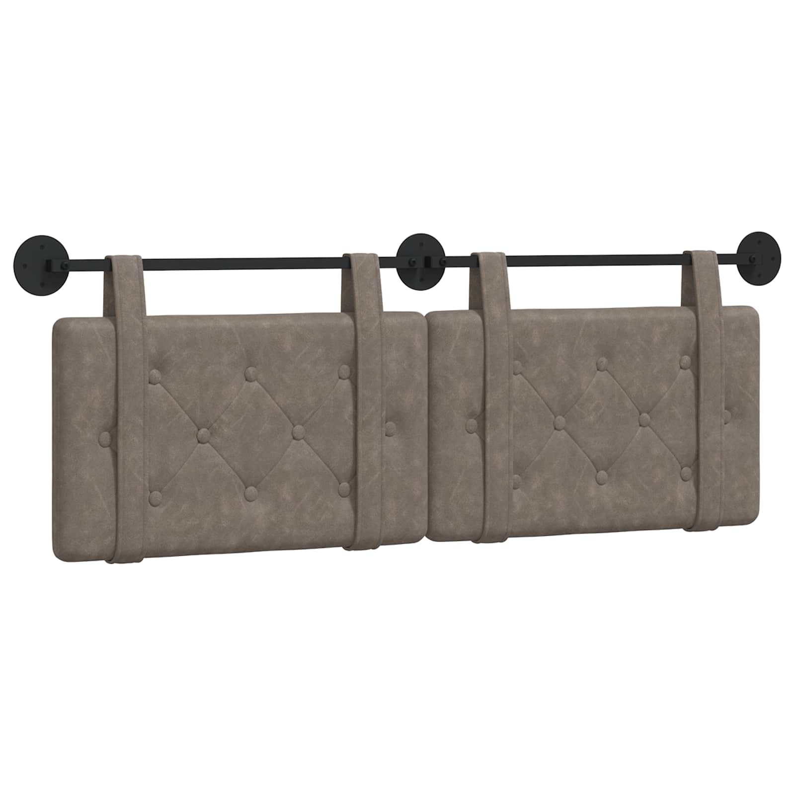 Hangend hoofdbord Grijs Antiek PU is nu te koop bij PeponiXL, paradijselijk wonen!