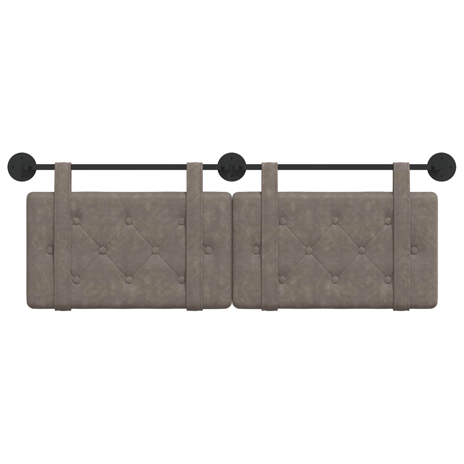 Hangend hoofdbord Grijs Antiek PU is nu te koop bij PeponiXL, paradijselijk wonen!