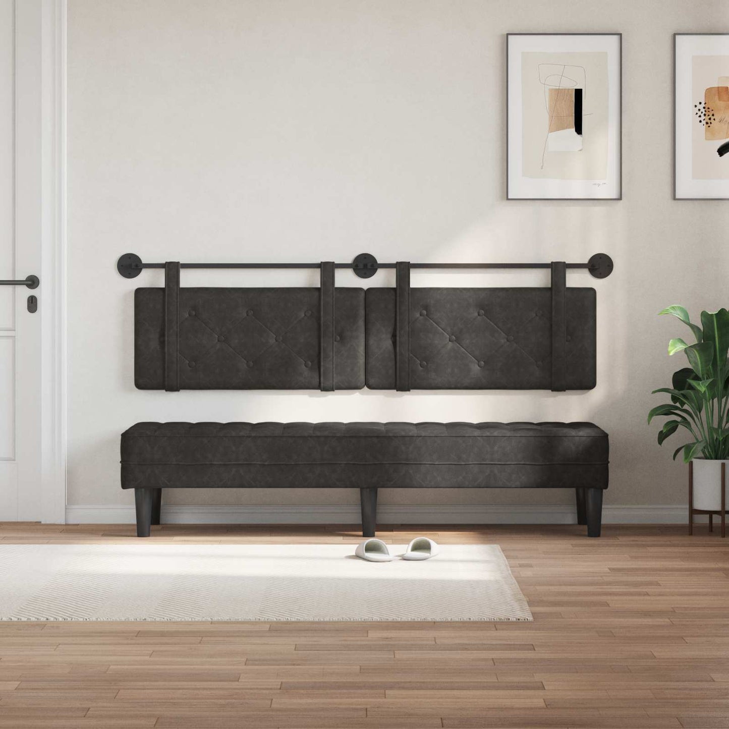Hangend hoofdbord Antiek PU is nu te koop bij PeponiXL, paradijselijk wonen!