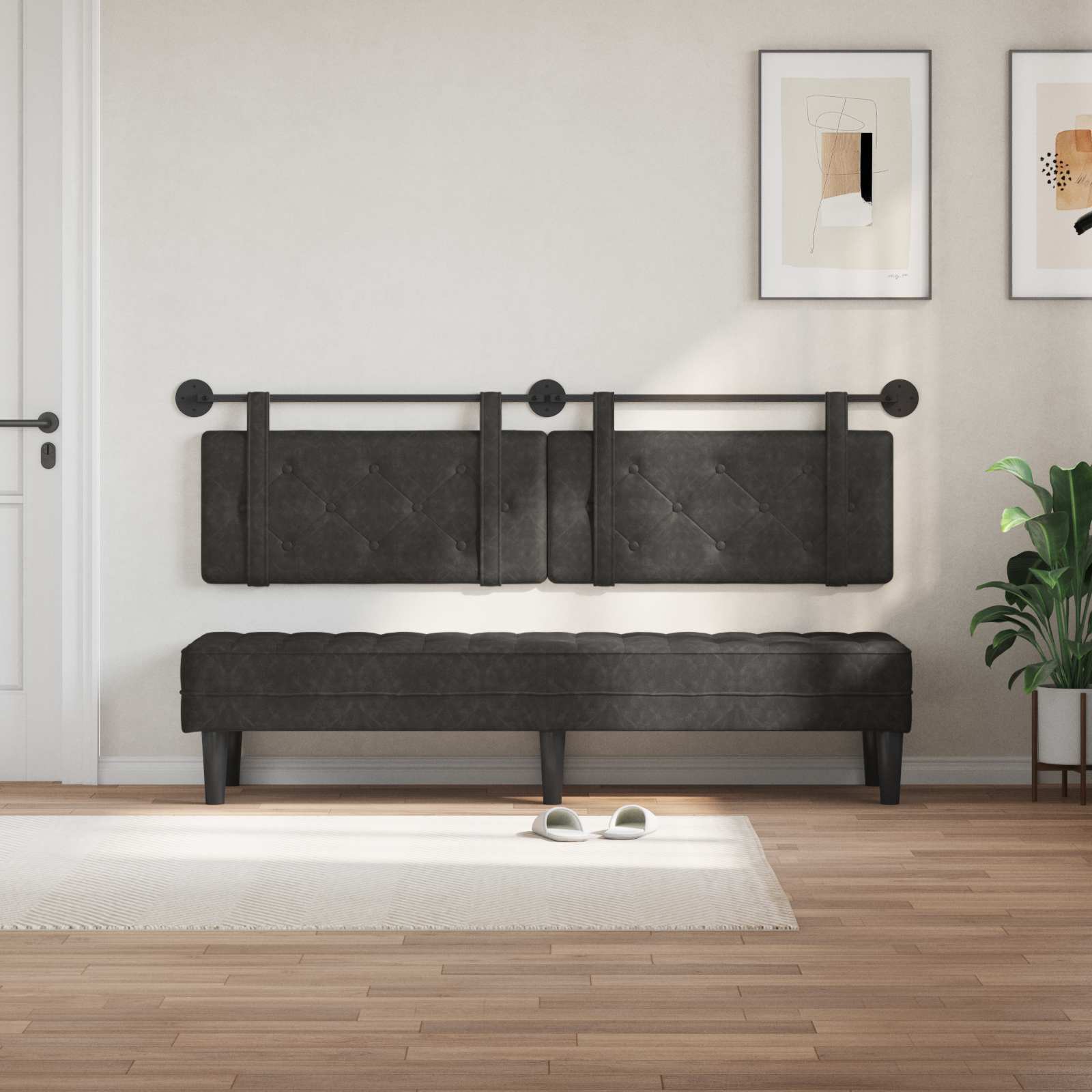 Hangend hoofdbord Antiek PU is nu te koop bij PeponiXL, paradijselijk wonen!
