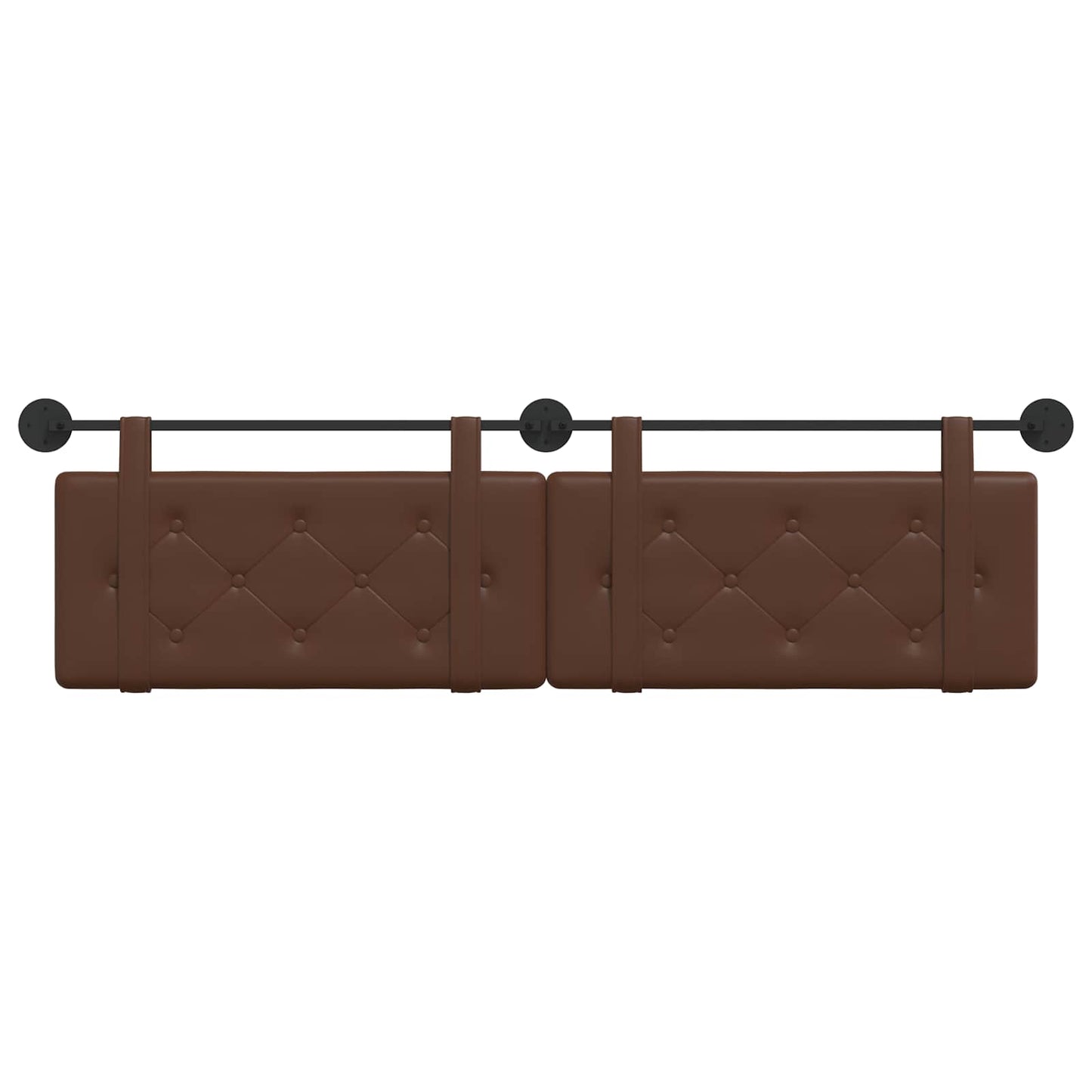 Hangend hoofdbord Bruin Kunstleer is nu te koop bij PeponiXL, paradijselijk wonen!