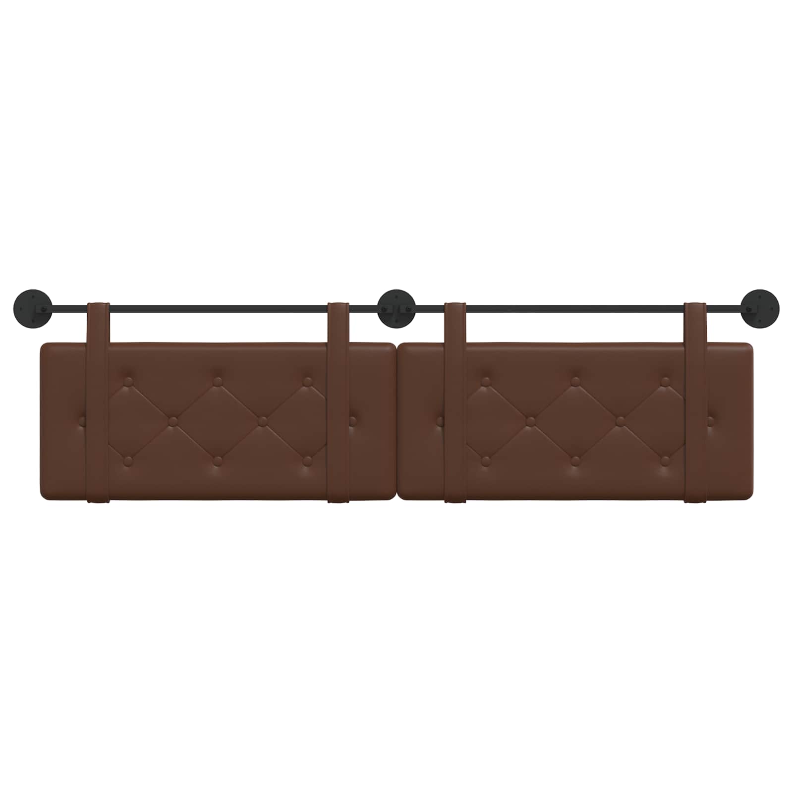 Hangend hoofdbord Bruin Kunstleer is nu te koop bij PeponiXL, paradijselijk wonen!