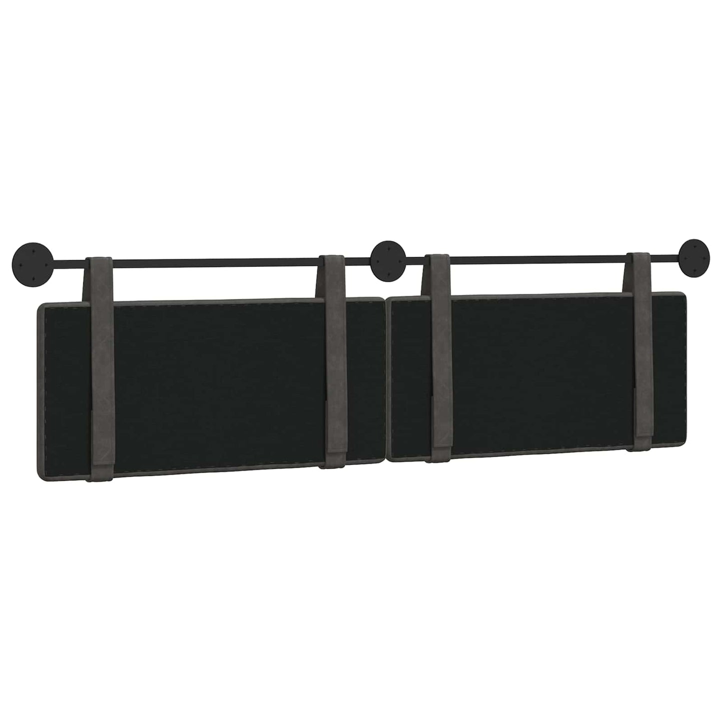 Hangend hoofdbord Zwart Antiek PU is nu te koop bij PeponiXL, paradijselijk wonen!