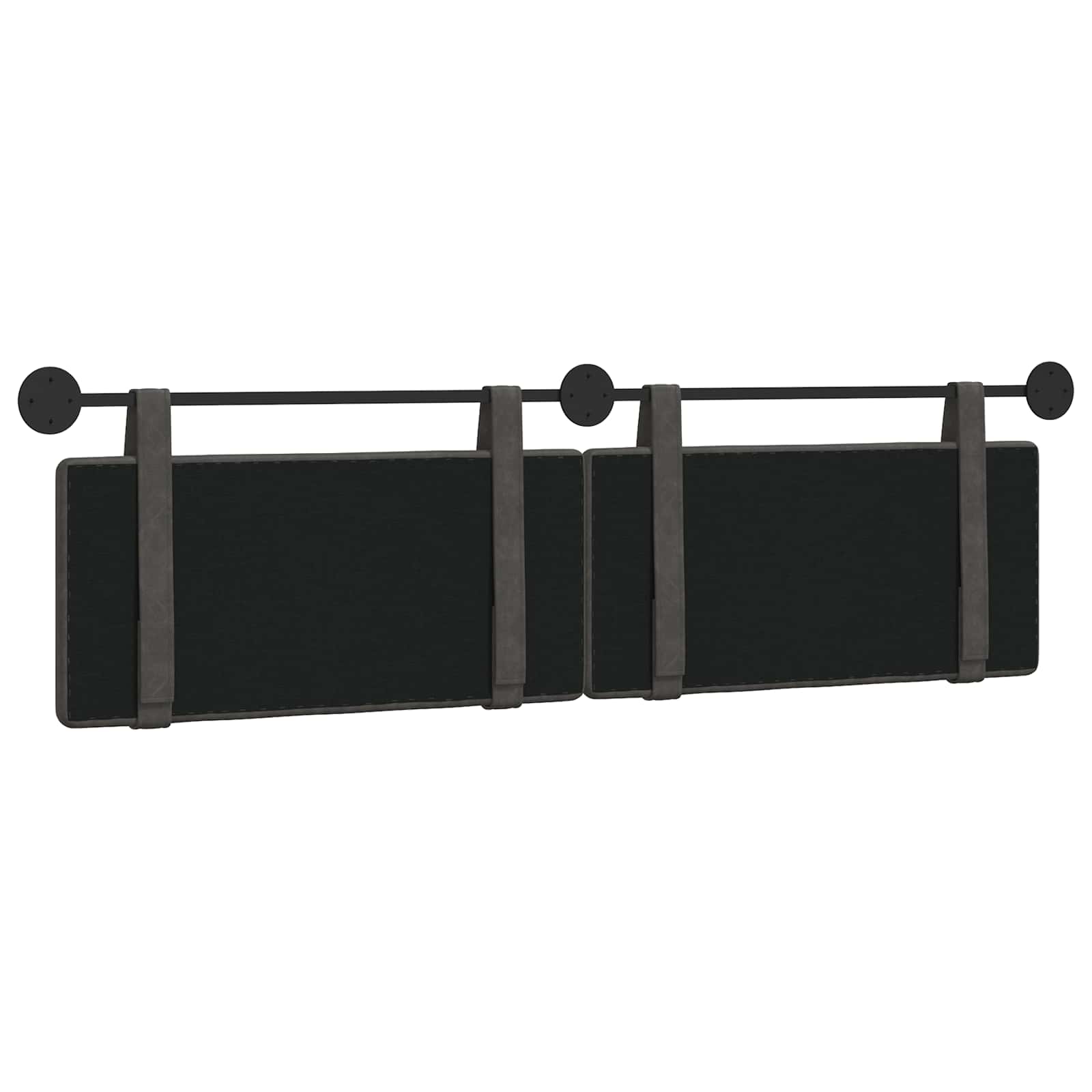 Hangend hoofdbord Zwart Antiek PU is nu te koop bij PeponiXL, paradijselijk wonen!