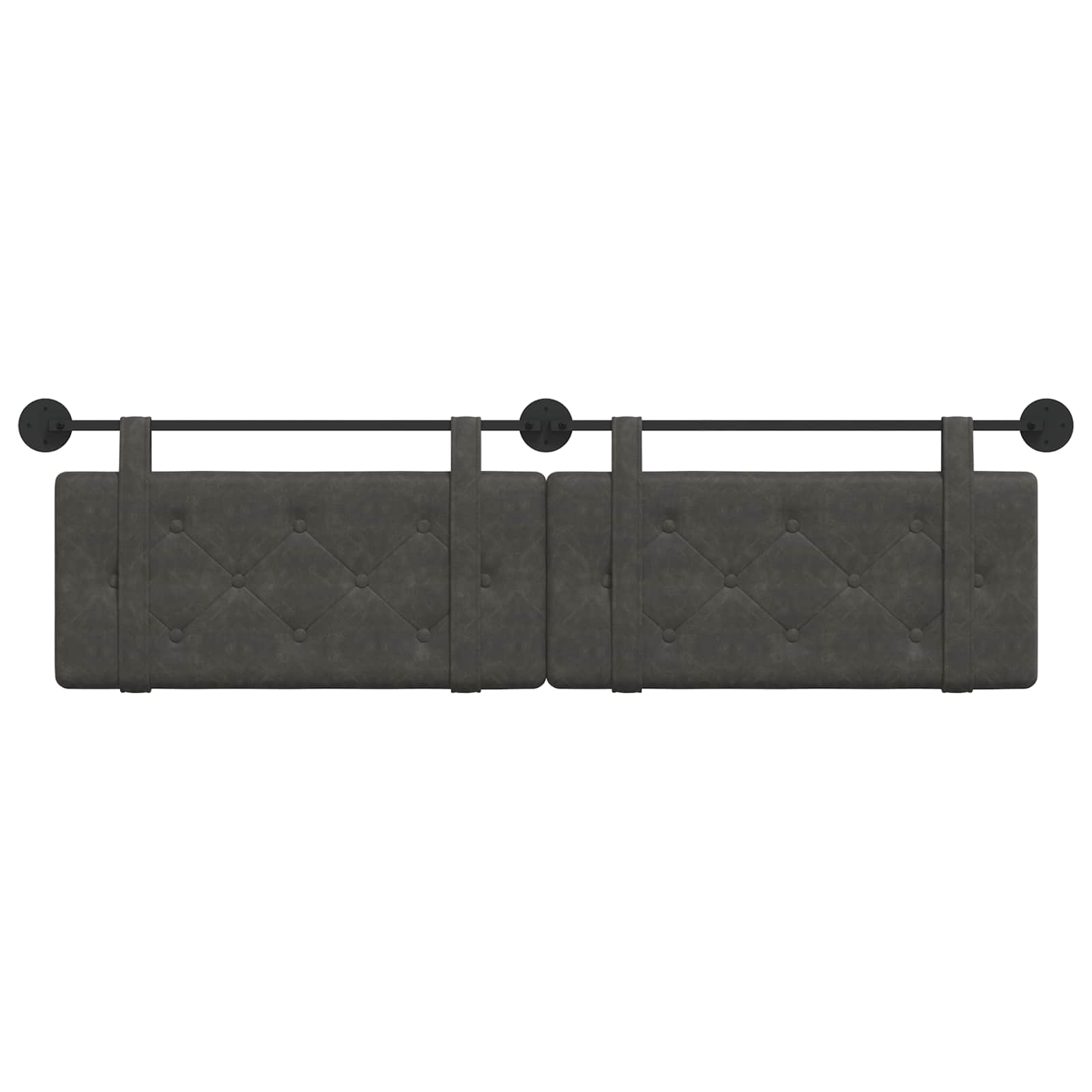 Hangend hoofdbord Zwart Antiek PU is nu te koop bij PeponiXL, paradijselijk wonen!