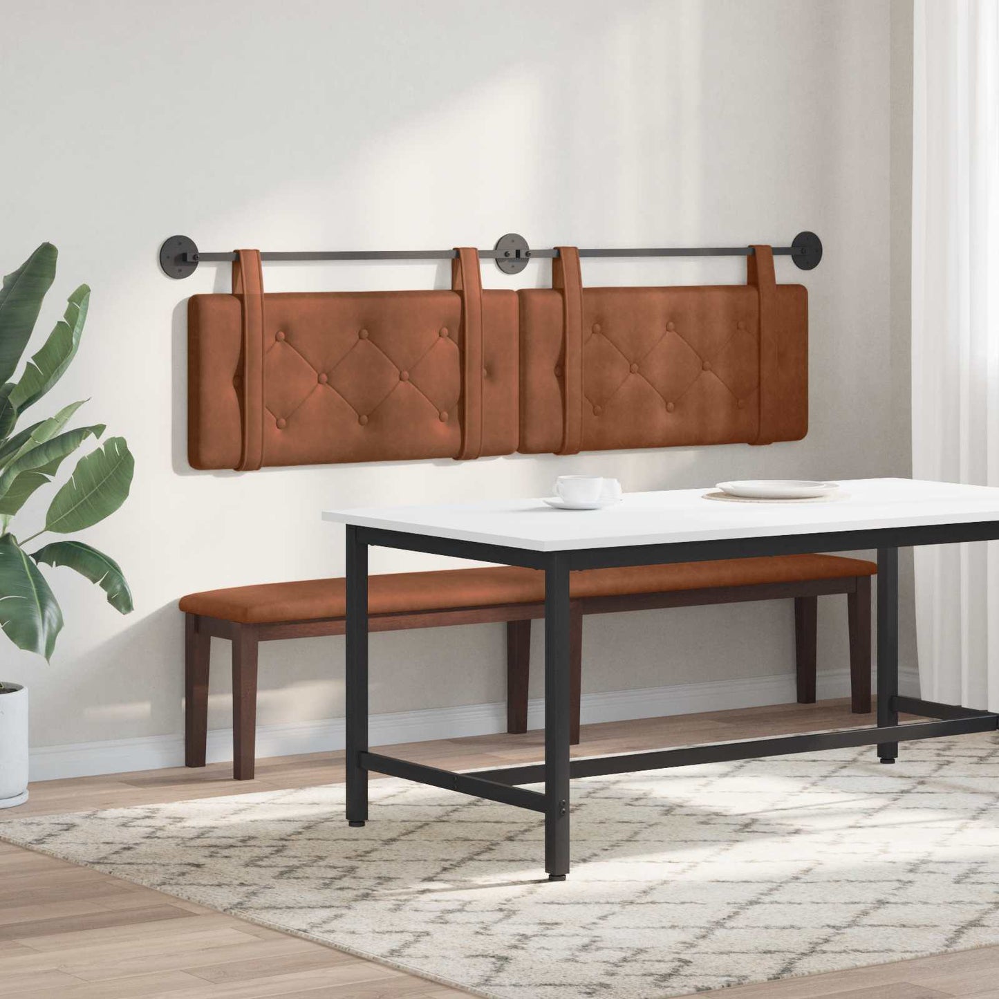 Hangend hoofdbord Bruin Antiek PU is nu te koop bij PeponiXL, paradijselijk wonen!
