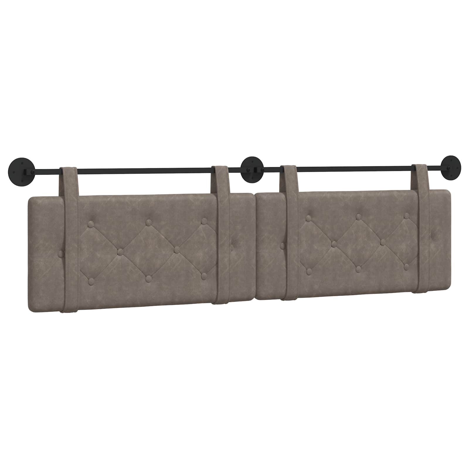 Hangend hoofdbord Grijs Antiek PU is nu te koop bij PeponiXL, paradijselijk wonen!