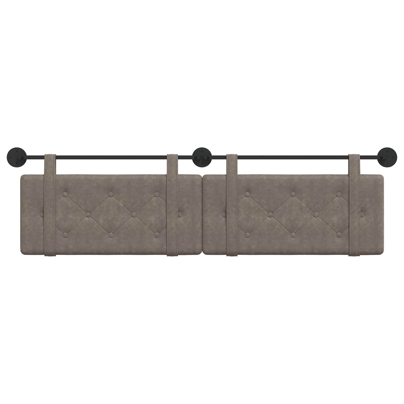 Hangend hoofdbord Grijs Antiek PU is nu te koop bij PeponiXL, paradijselijk wonen!