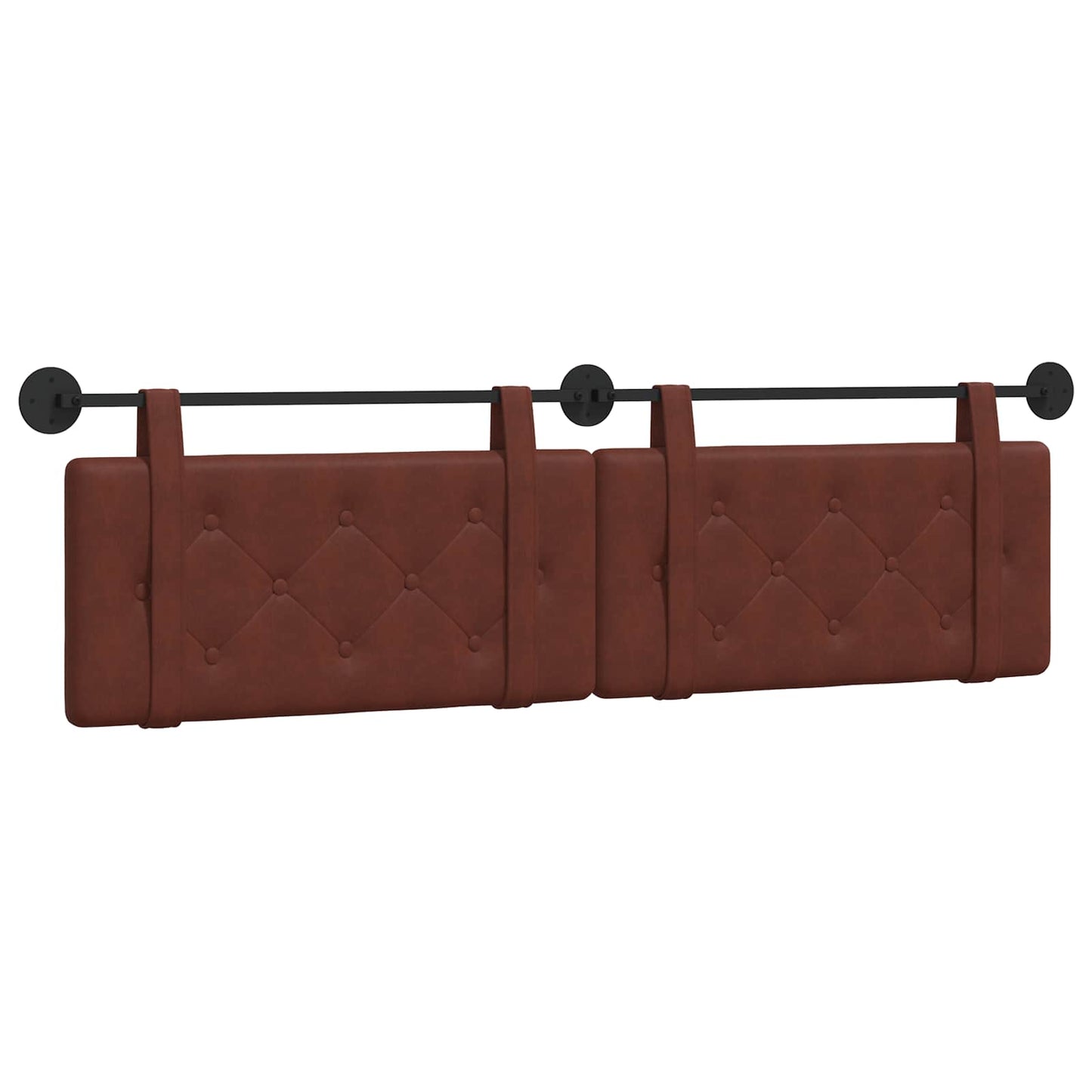 Hangend hoofdbord Glanzend Bruin Antiek PU is nu te koop bij PeponiXL, paradijselijk wonen!