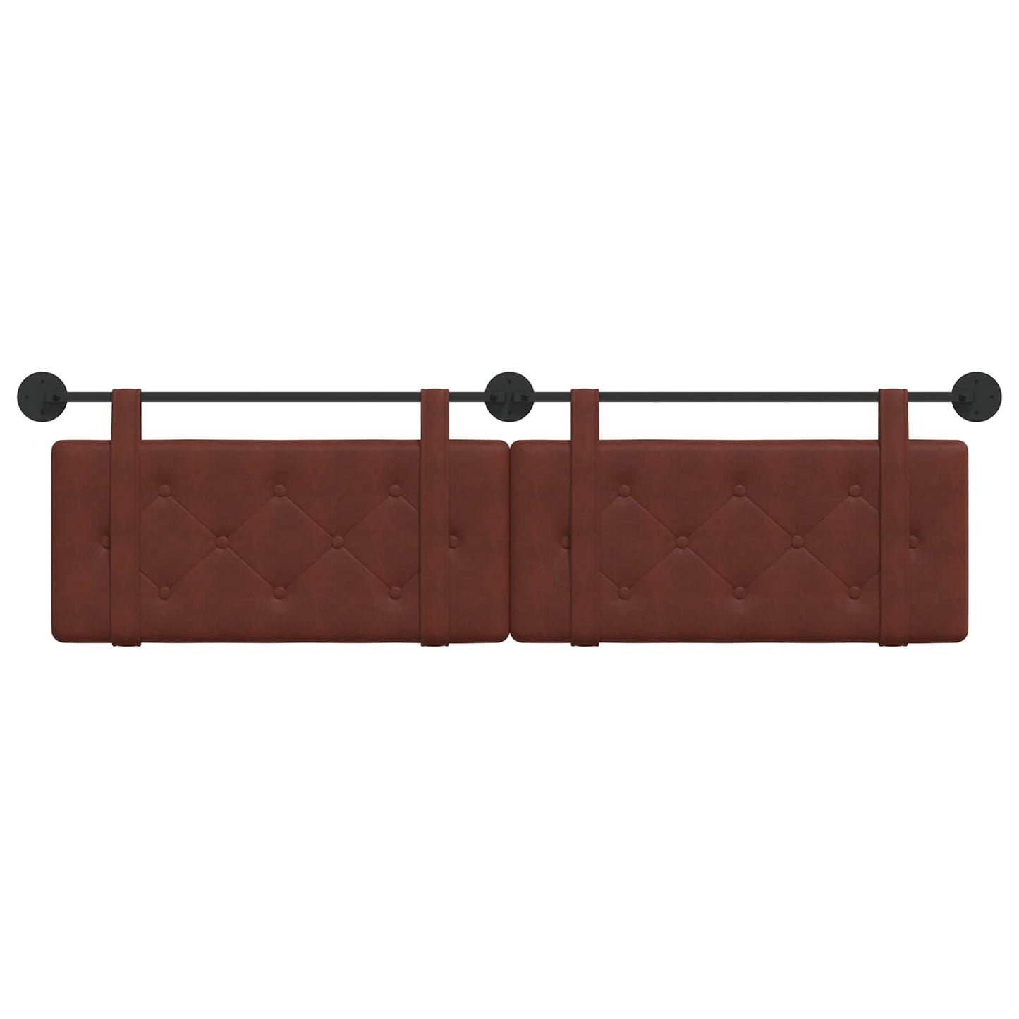 Hangend hoofdbord Glanzend Bruin Antiek PU is nu te koop bij PeponiXL, paradijselijk wonen!