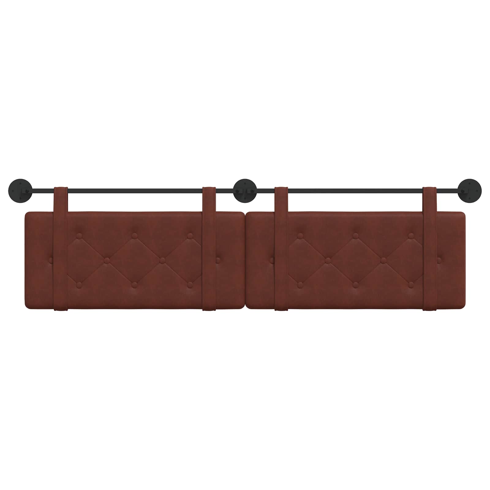 Hangend hoofdbord Glanzend Bruin Antiek PU is nu te koop bij PeponiXL, paradijselijk wonen!