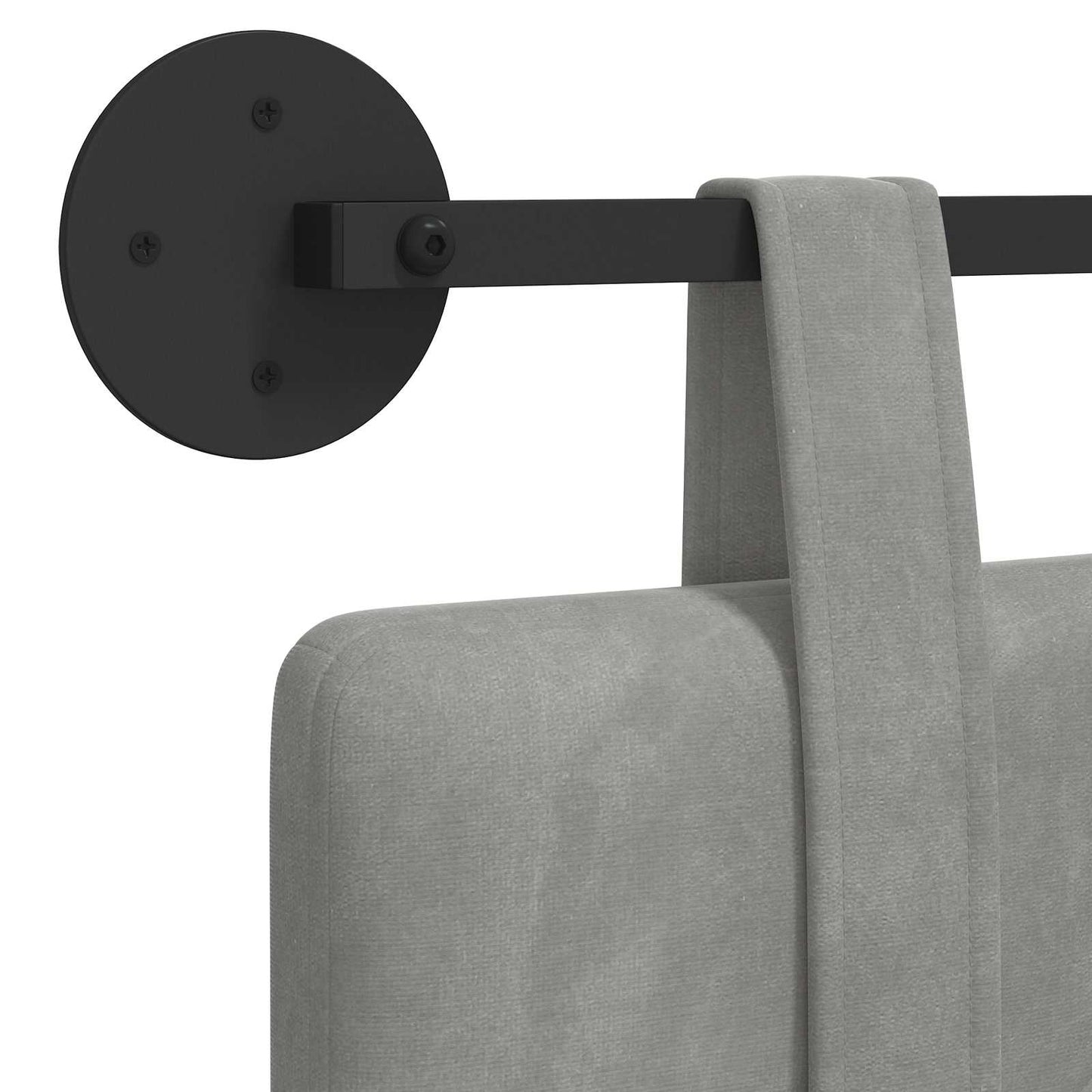 Hangend hoofdbord Lichtgrijs Fluweel is nu te koop bij PeponiXL, paradijselijk wonen!