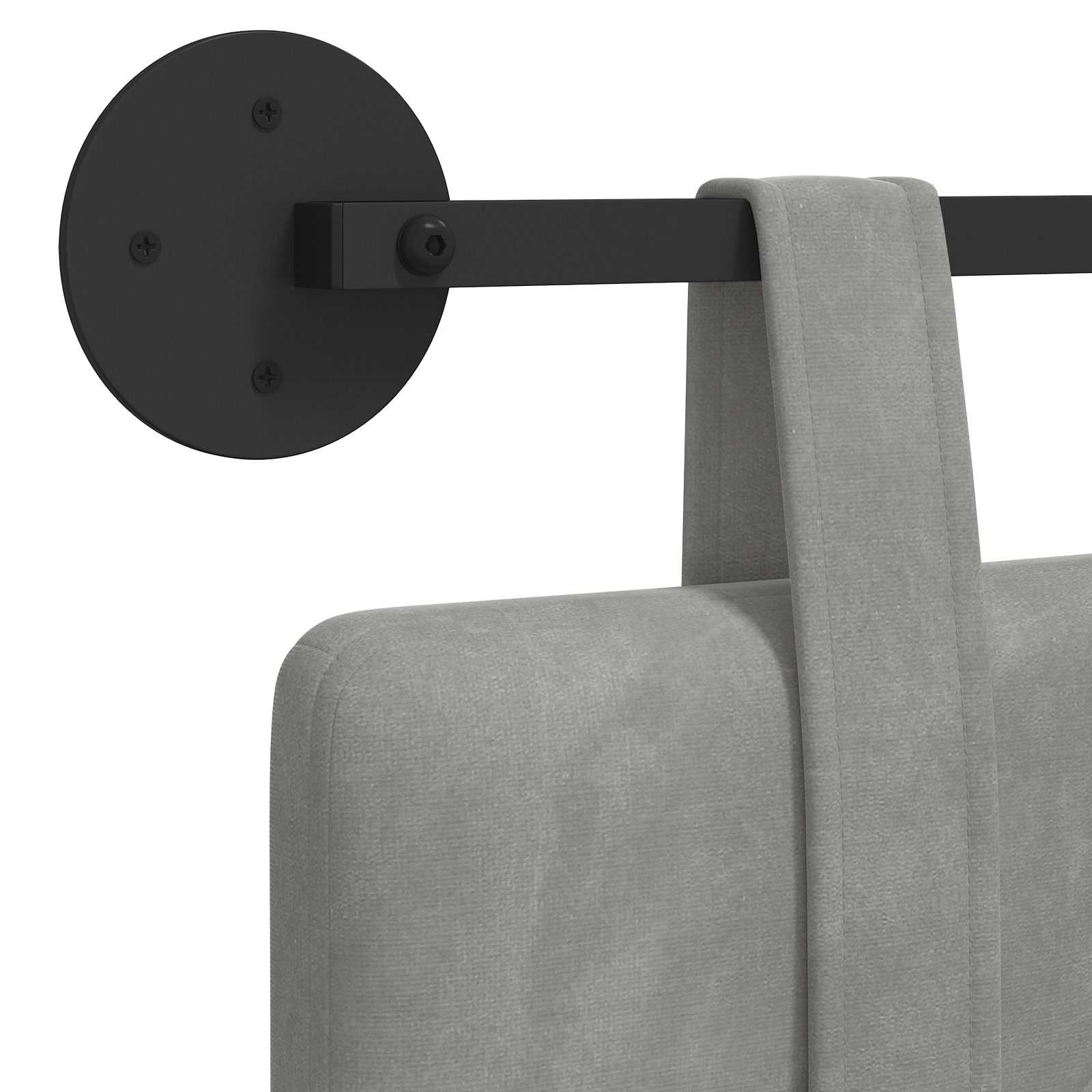 Hangend hoofdbord Lichtgrijs Fluweel is nu te koop bij PeponiXL, paradijselijk wonen!