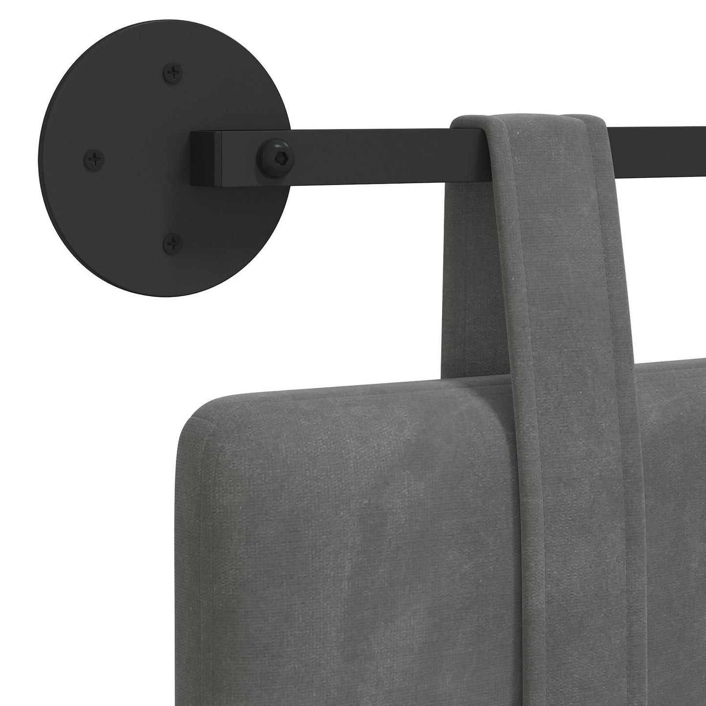 Hangend hoofdbord Donkergrijs Fluweel is nu te koop bij PeponiXL, paradijselijk wonen!