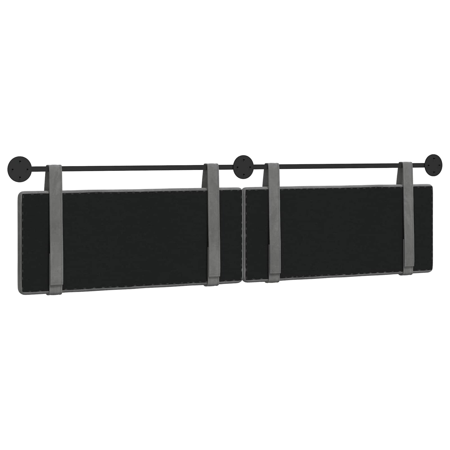 Hangend hoofdbord Donkergrijs Fluweel is nu te koop bij PeponiXL, paradijselijk wonen!