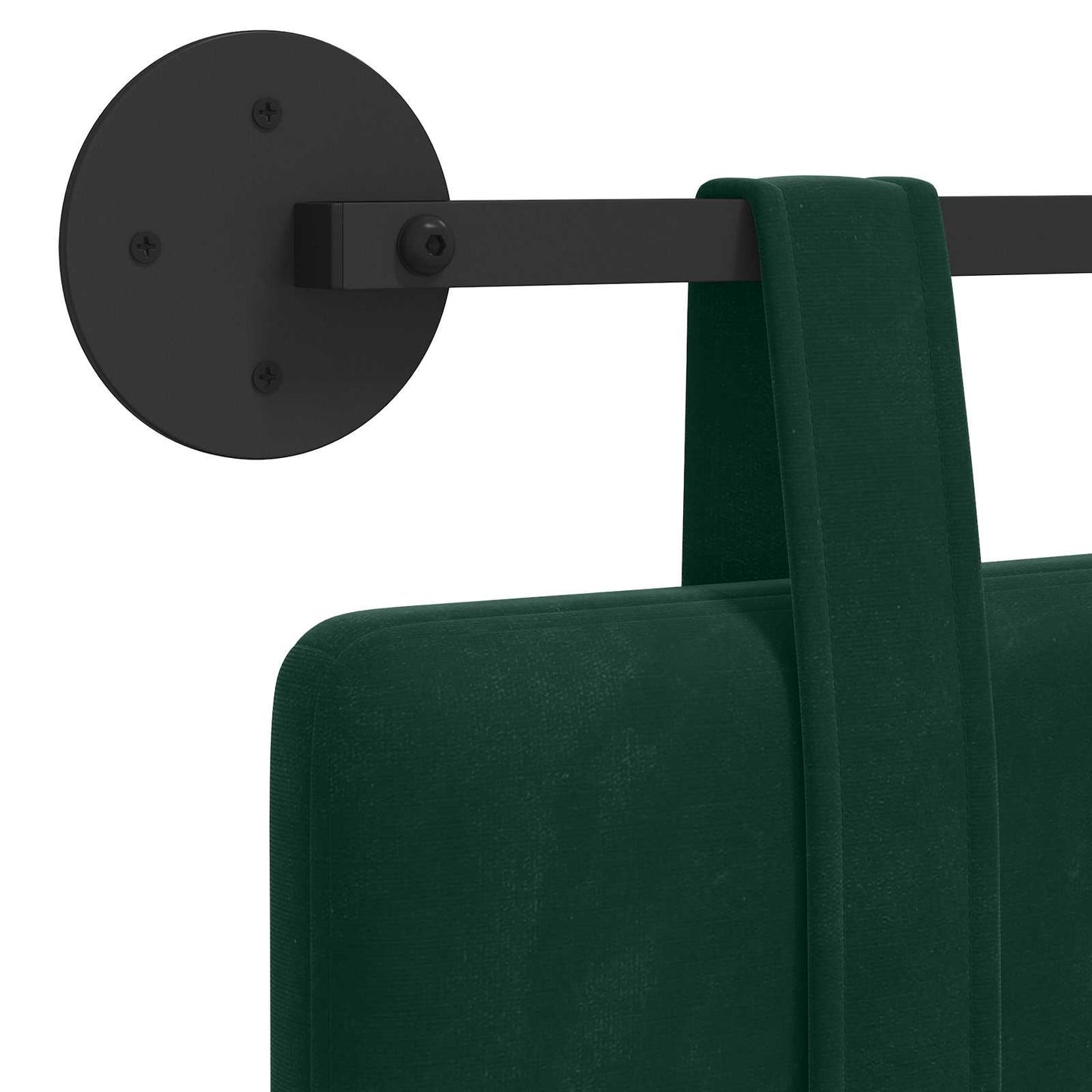 Hangend hoofdbord Donkergroen Fluweel is nu te koop bij PeponiXL, paradijselijk wonen!