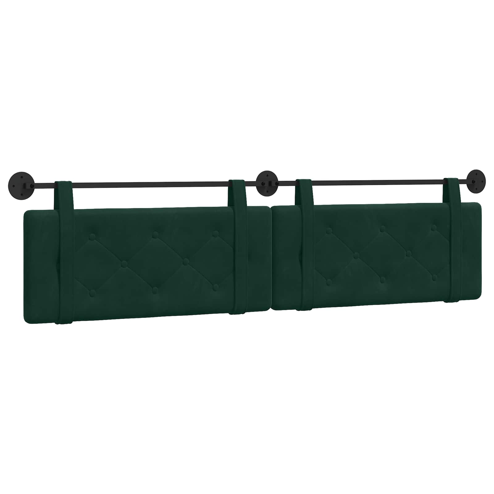 Hangend hoofdbord Donkergroen Fluweel is nu te koop bij PeponiXL, paradijselijk wonen!