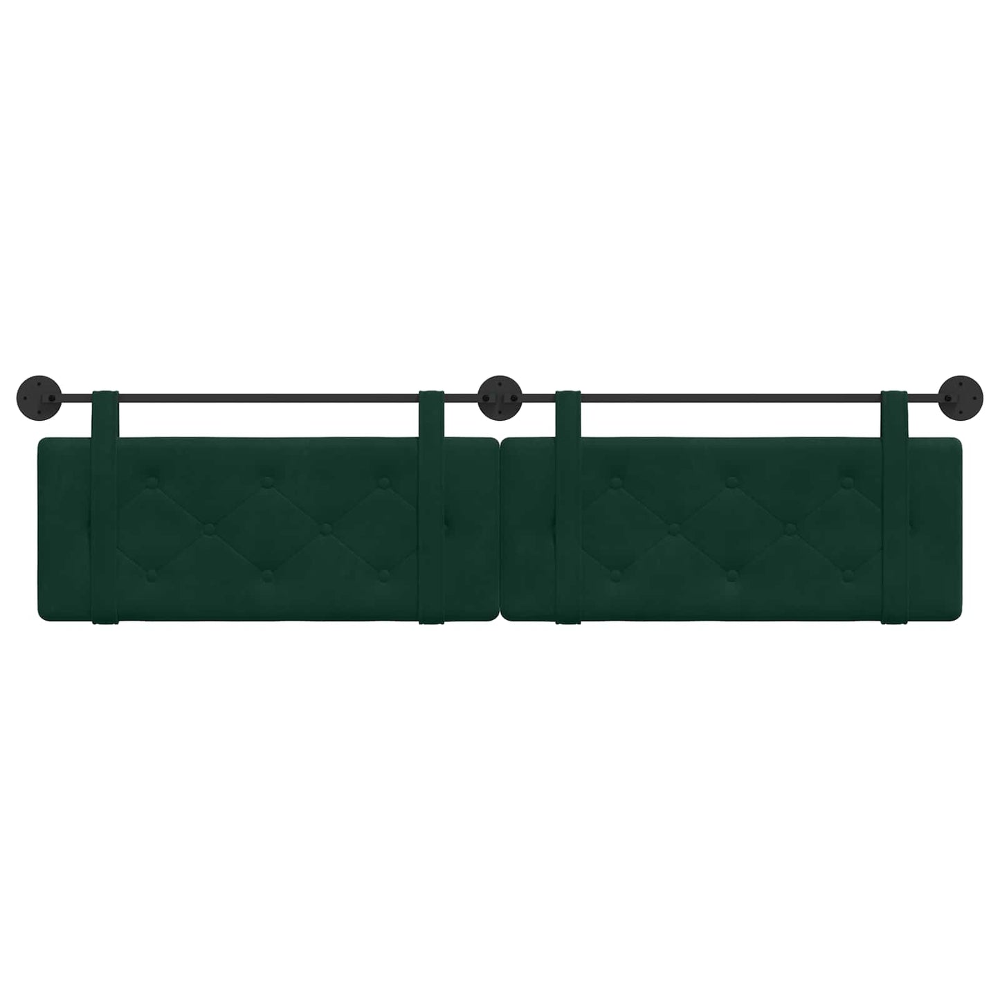 Hangend hoofdbord Donkergroen Fluweel is nu te koop bij PeponiXL, paradijselijk wonen!
