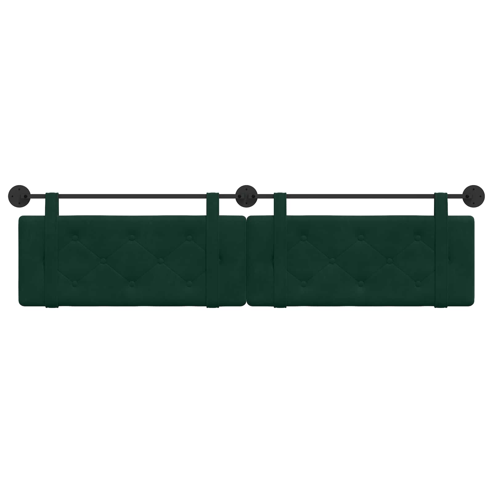 Hangend hoofdbord Donkergroen Fluweel is nu te koop bij PeponiXL, paradijselijk wonen!