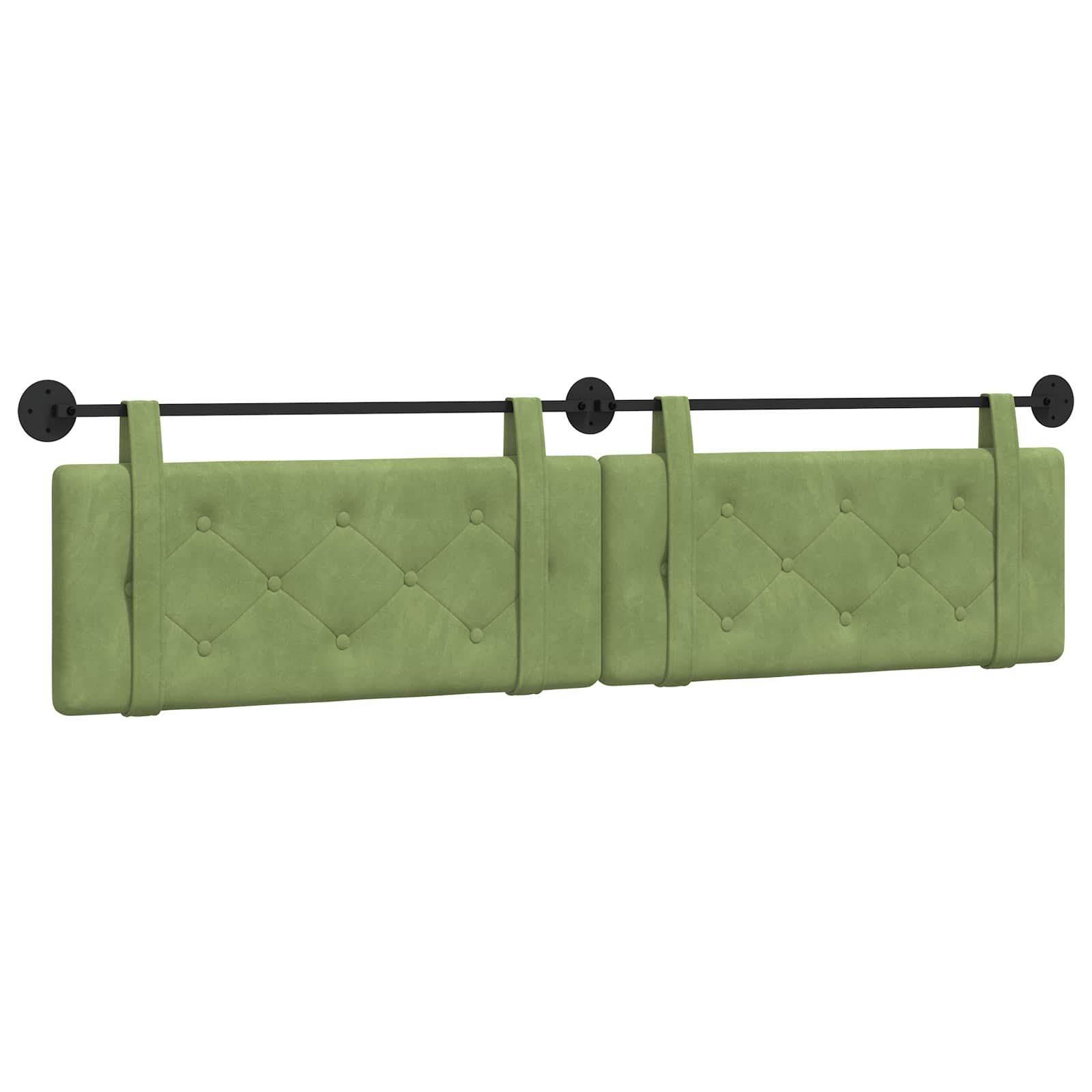 Hangend hoofdbord Lichtgroen Fluweel is nu te koop bij PeponiXL, paradijselijk wonen!