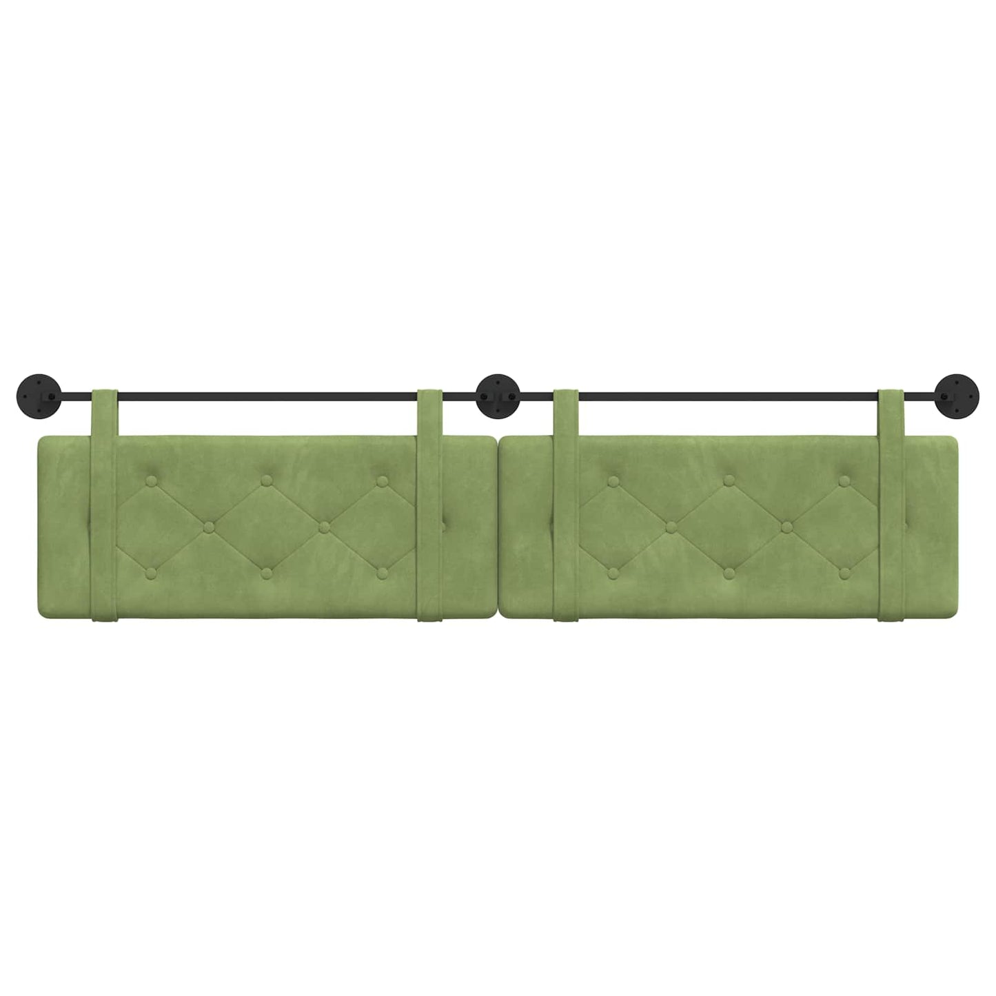 Hangend hoofdbord Lichtgroen Fluweel is nu te koop bij PeponiXL, paradijselijk wonen!