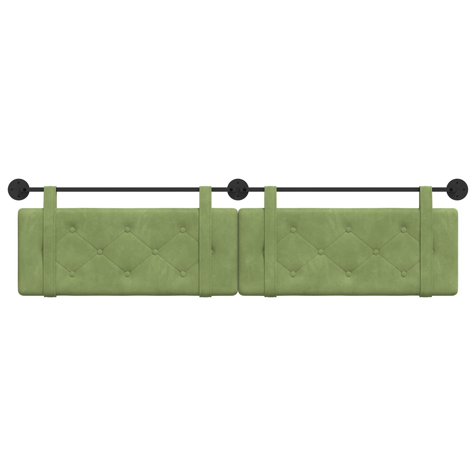 Hangend hoofdbord Lichtgroen Fluweel is nu te koop bij PeponiXL, paradijselijk wonen!