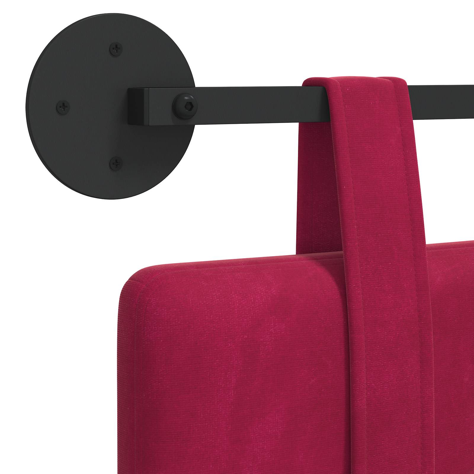 Hangend hoofdbord Wijnrood Fluweel is nu te koop bij PeponiXL, paradijselijk wonen!