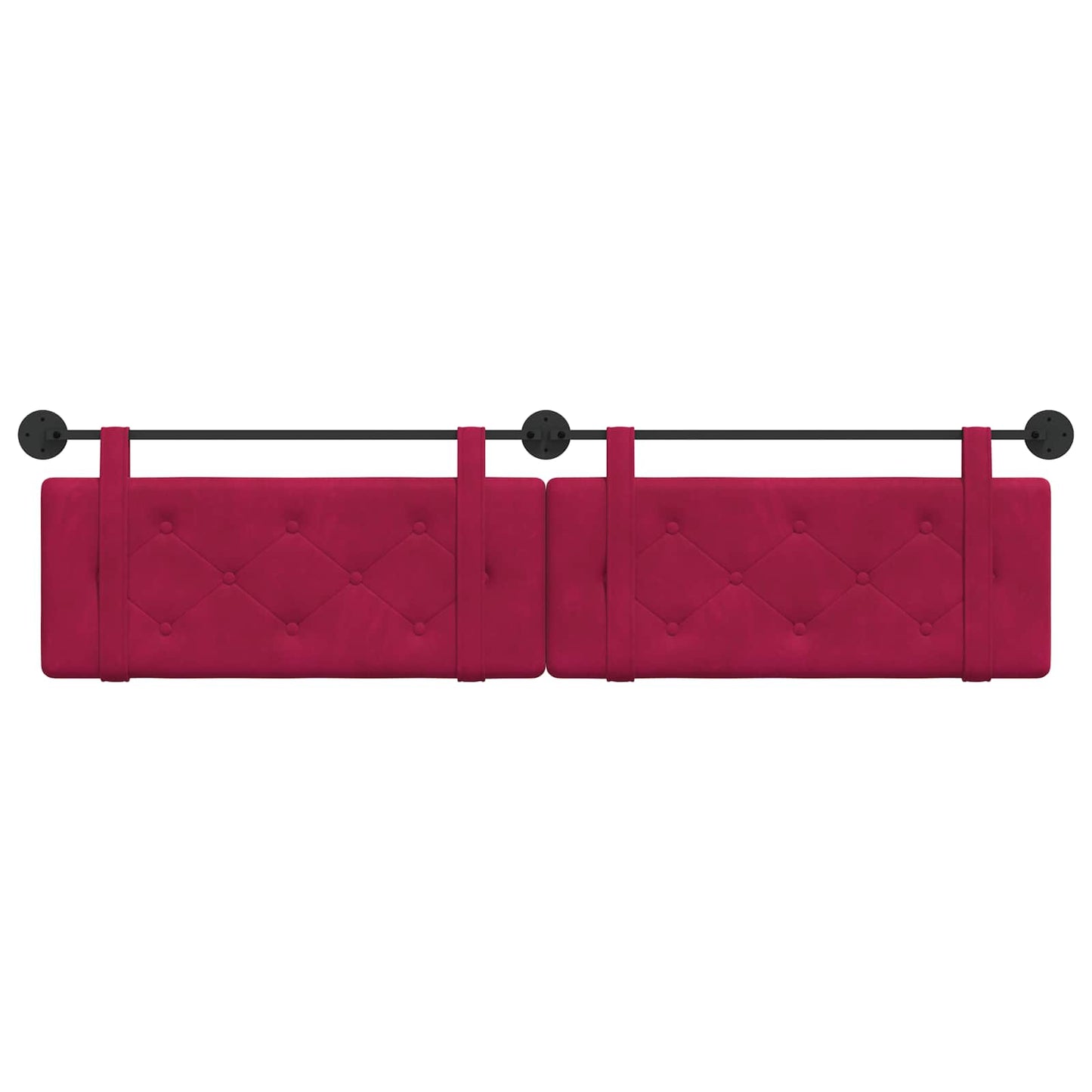 Hangend hoofdbord Wijnrood Fluweel is nu te koop bij PeponiXL, paradijselijk wonen!