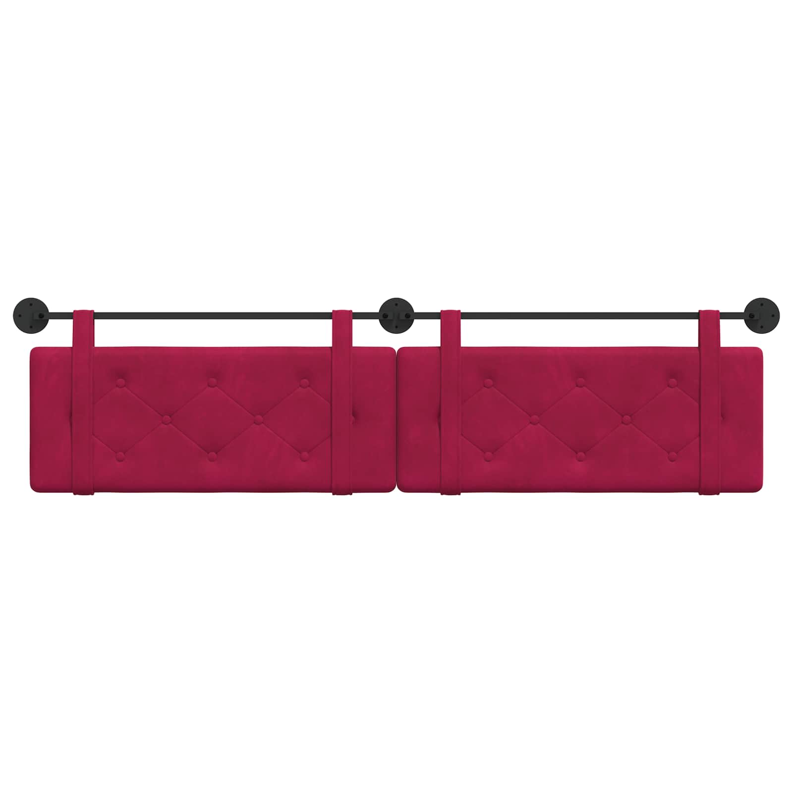Hangend hoofdbord Wijnrood Fluweel is nu te koop bij PeponiXL, paradijselijk wonen!