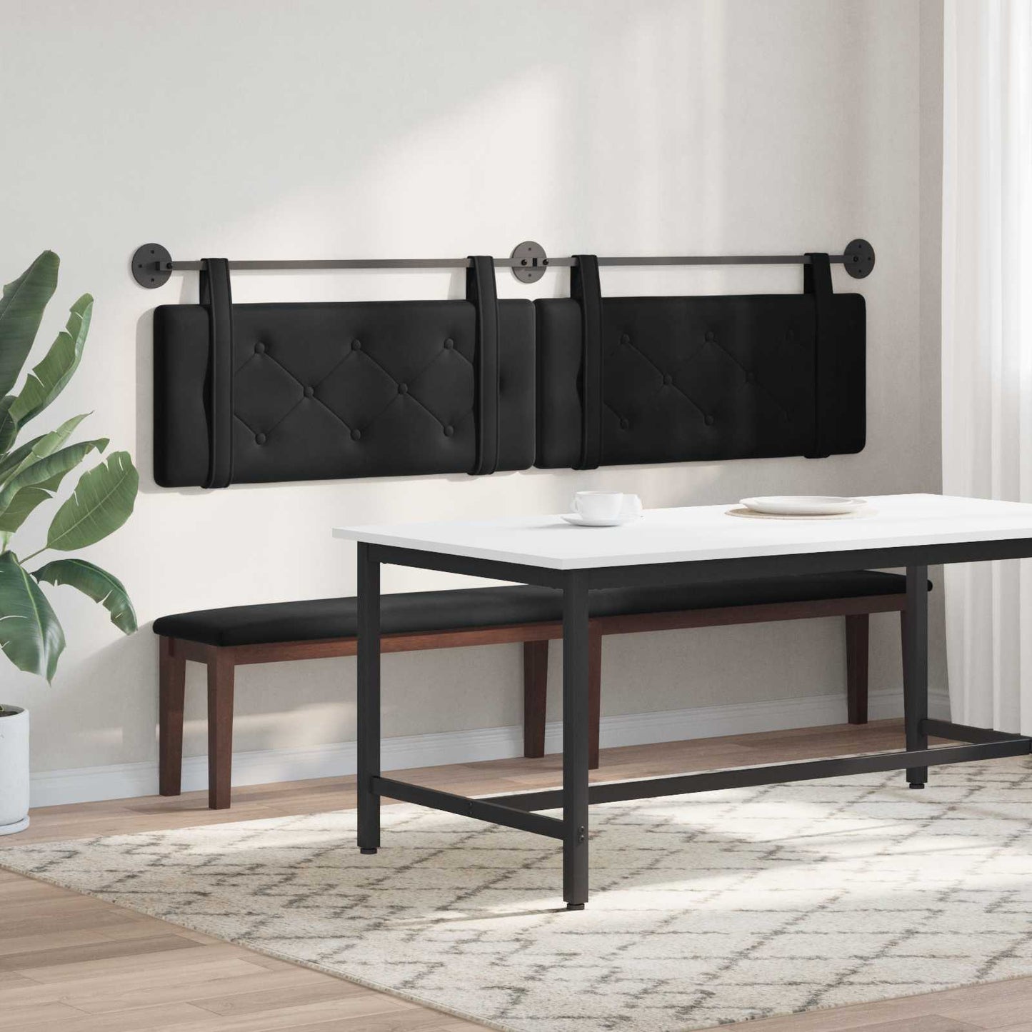 Hangend hoofdbord Zwart Fluweel is nu te koop bij PeponiXL, paradijselijk wonen!