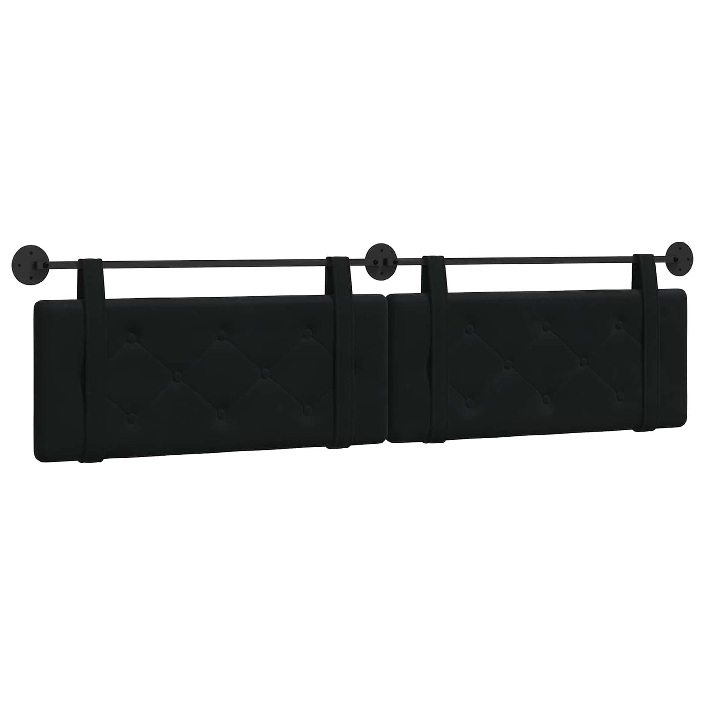 Hangend hoofdbord Zwart Fluweel is nu te koop bij PeponiXL, paradijselijk wonen!